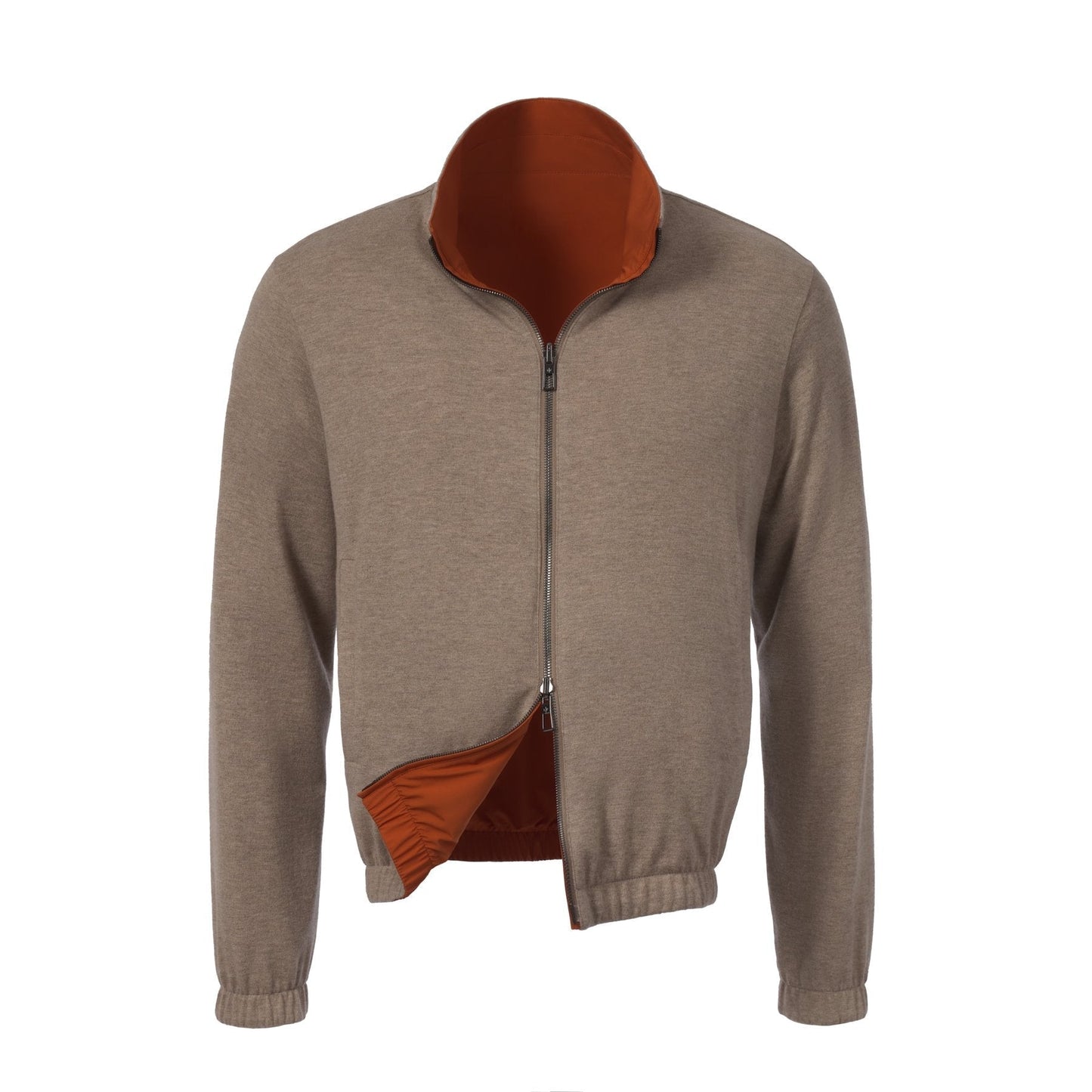 Loro Piana Reversible Windmate Bomber Jacket in Orange - SARTALE