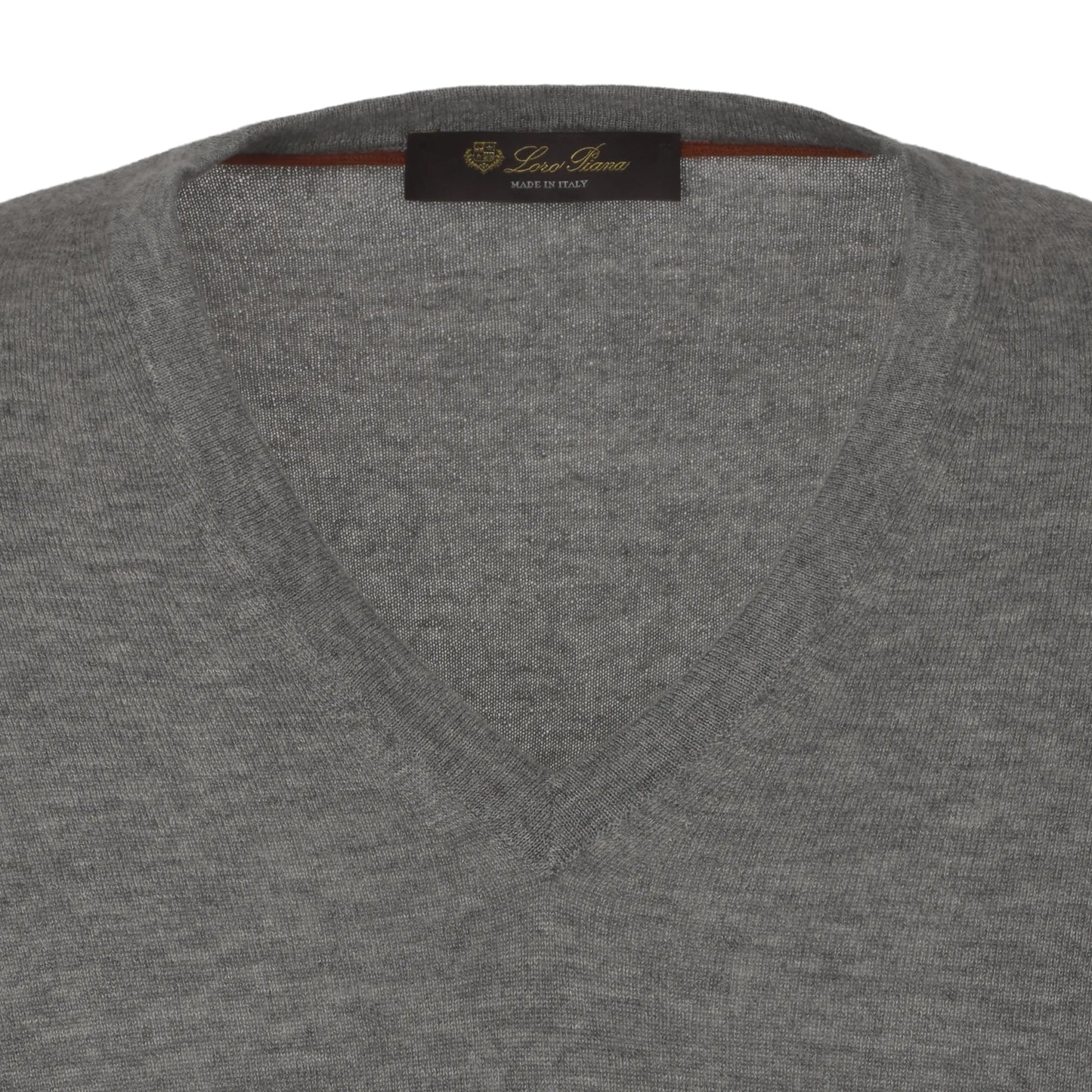 V-Neck Cashmere Sweater in Grey