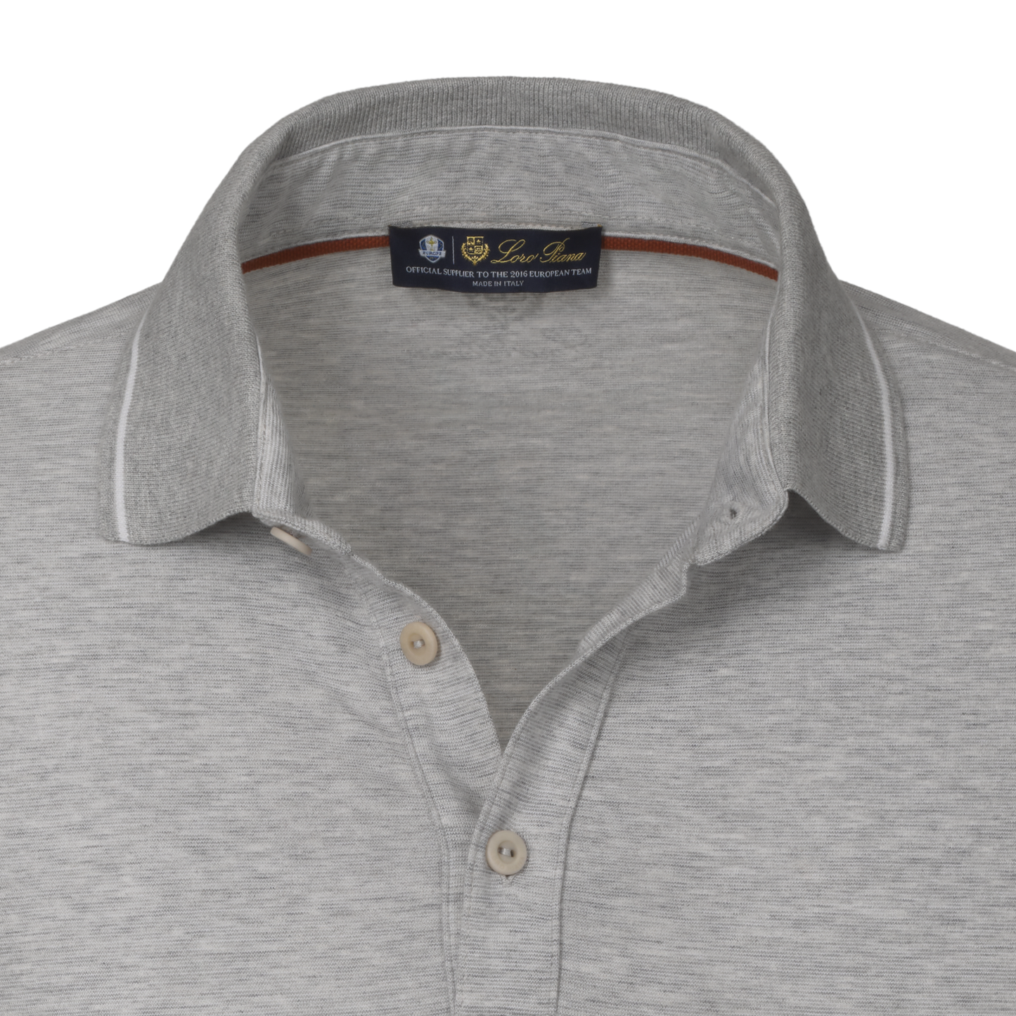 Slim-Fit Stretch-Cotton Polo Shirt in Light Grey Mottled