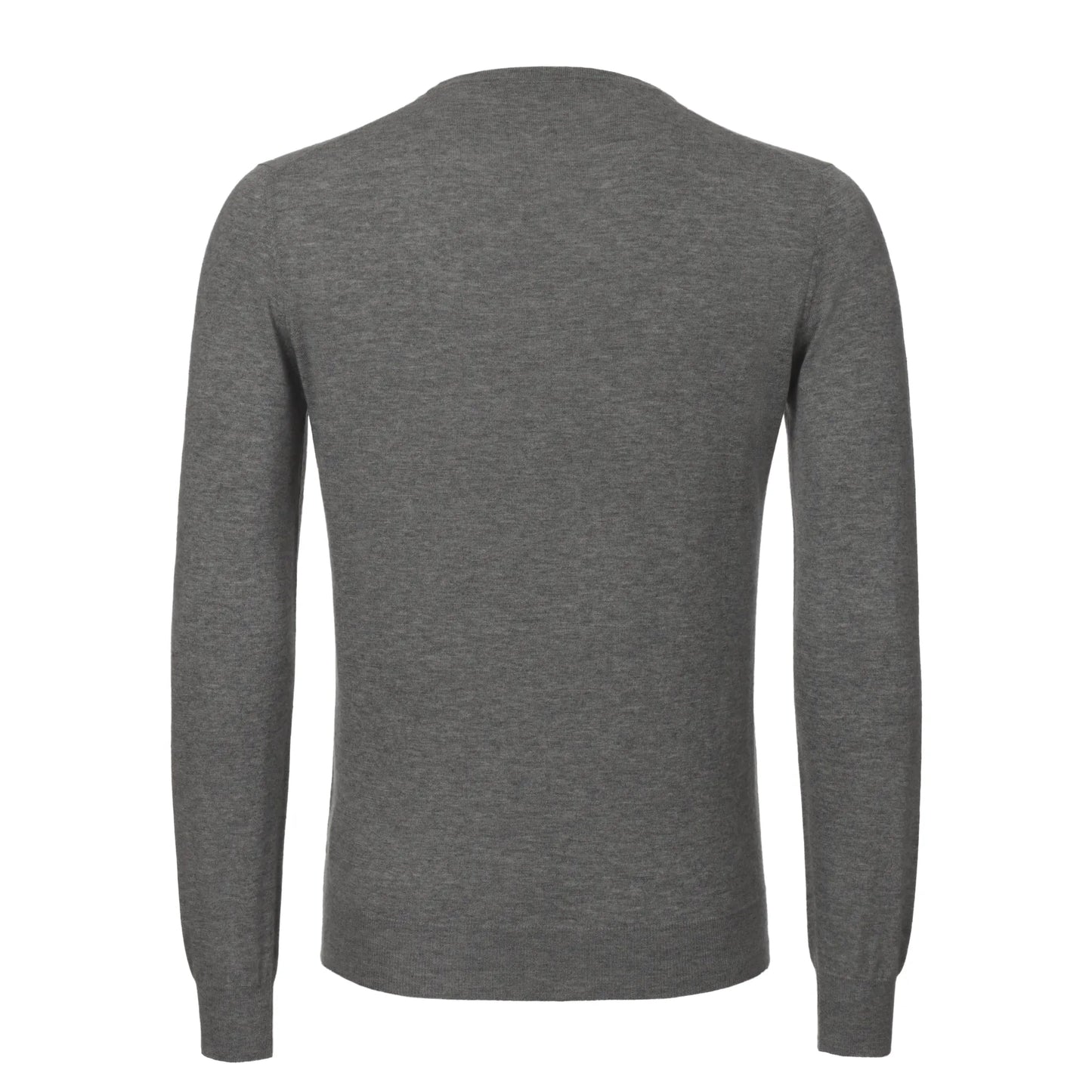 Crew-Neck Cashmere Sweater in Grey