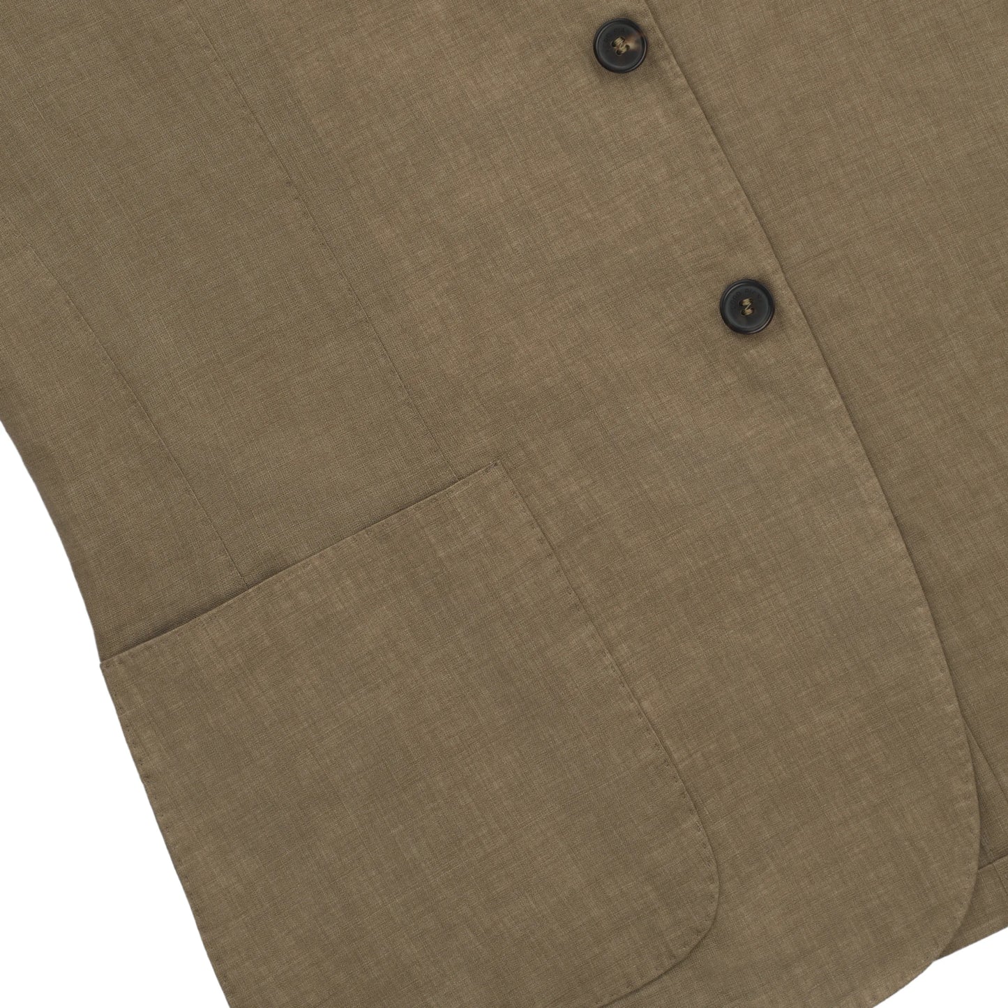 3 Button Rain System Unstructured Linen Blazer
