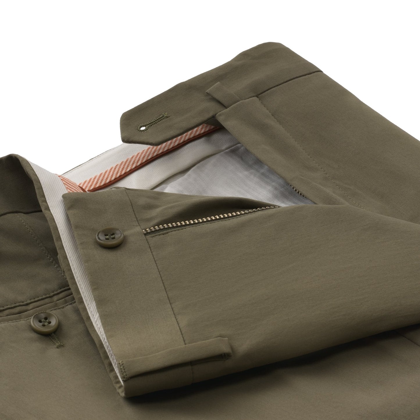 Loro Piana Slim-Fit Poplin Stretch-Cotton Trousers in Olive Green - SARTALE