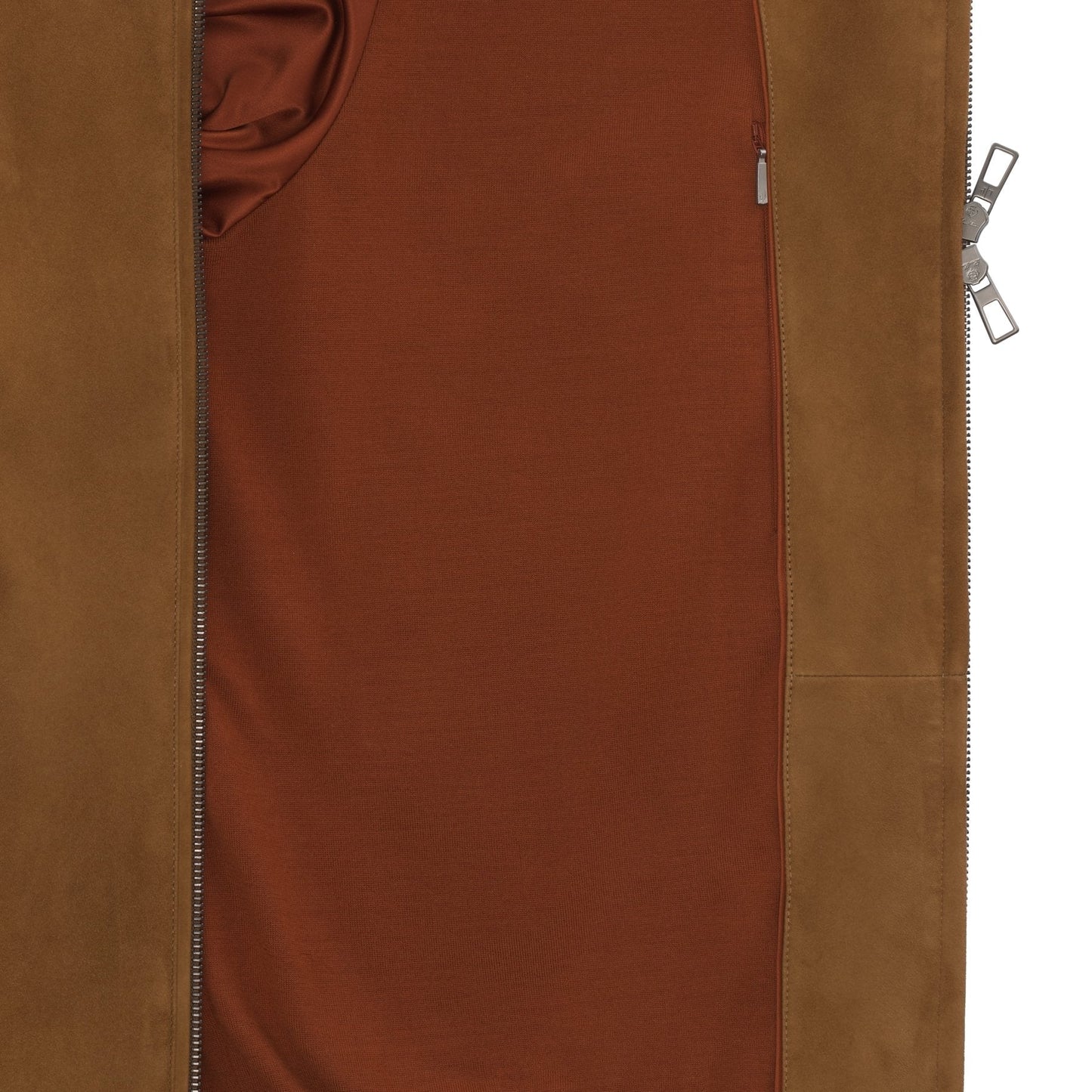 Loro Piana Skytree Suede Biker Jacket in Camel Brown - SARTALE