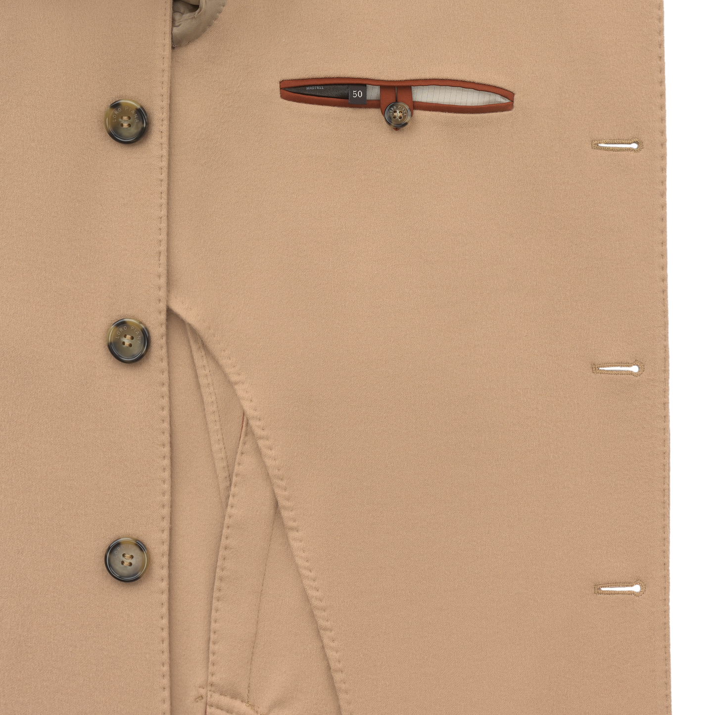 Loro Piana Rain System Cashmere Coat in Beige - SARTALE