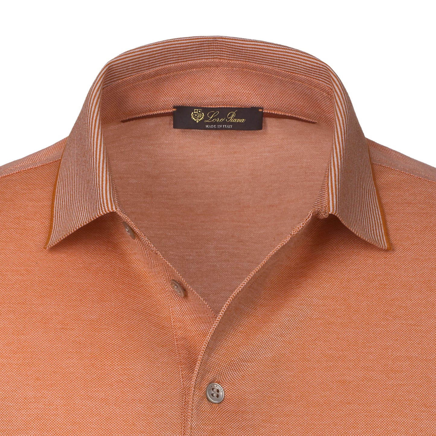 Slim-Fit Pique-Cotton Polo Shirt in Orange