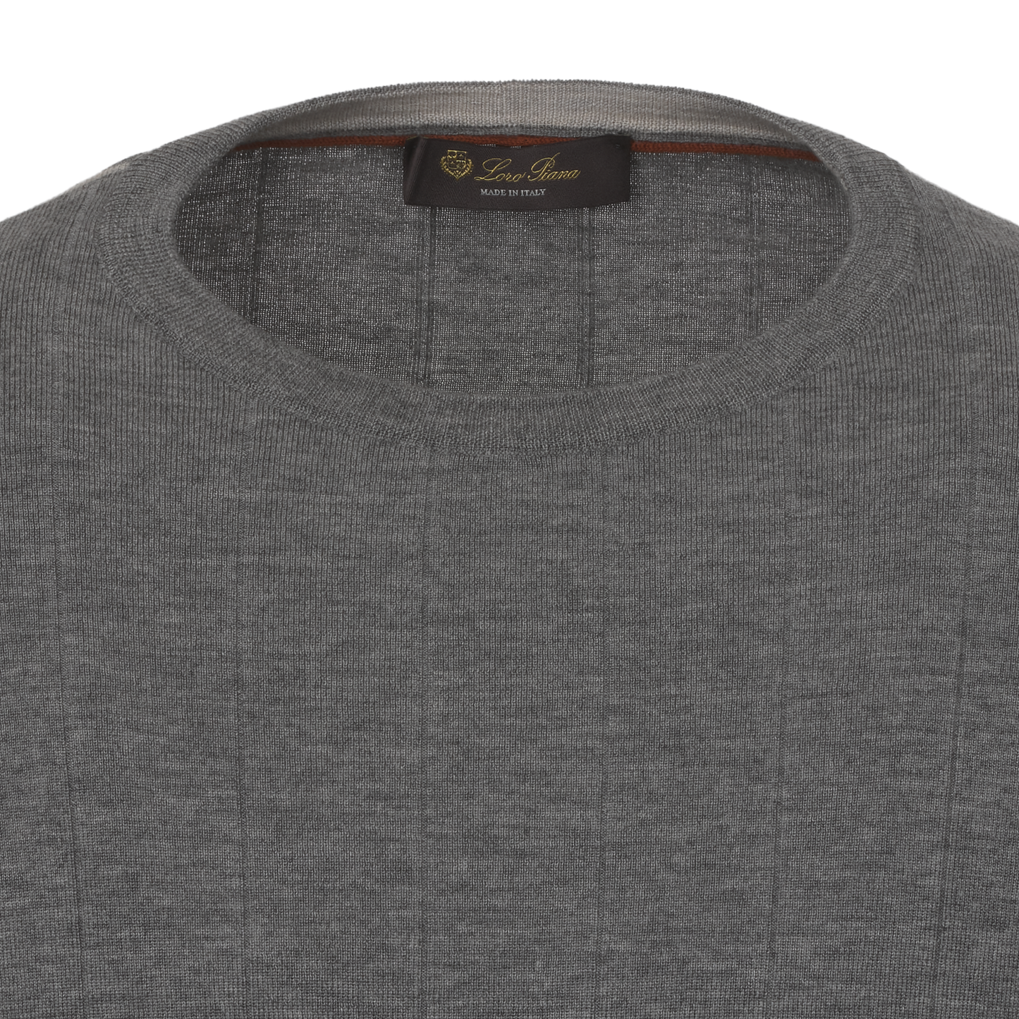 Ribbed Cashmere Sweater in Grey