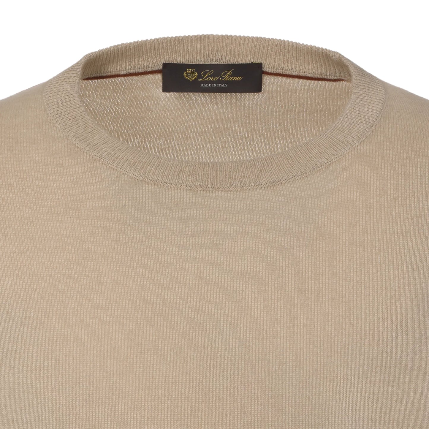Silk and Cashmere-Blend Sweater in Beige