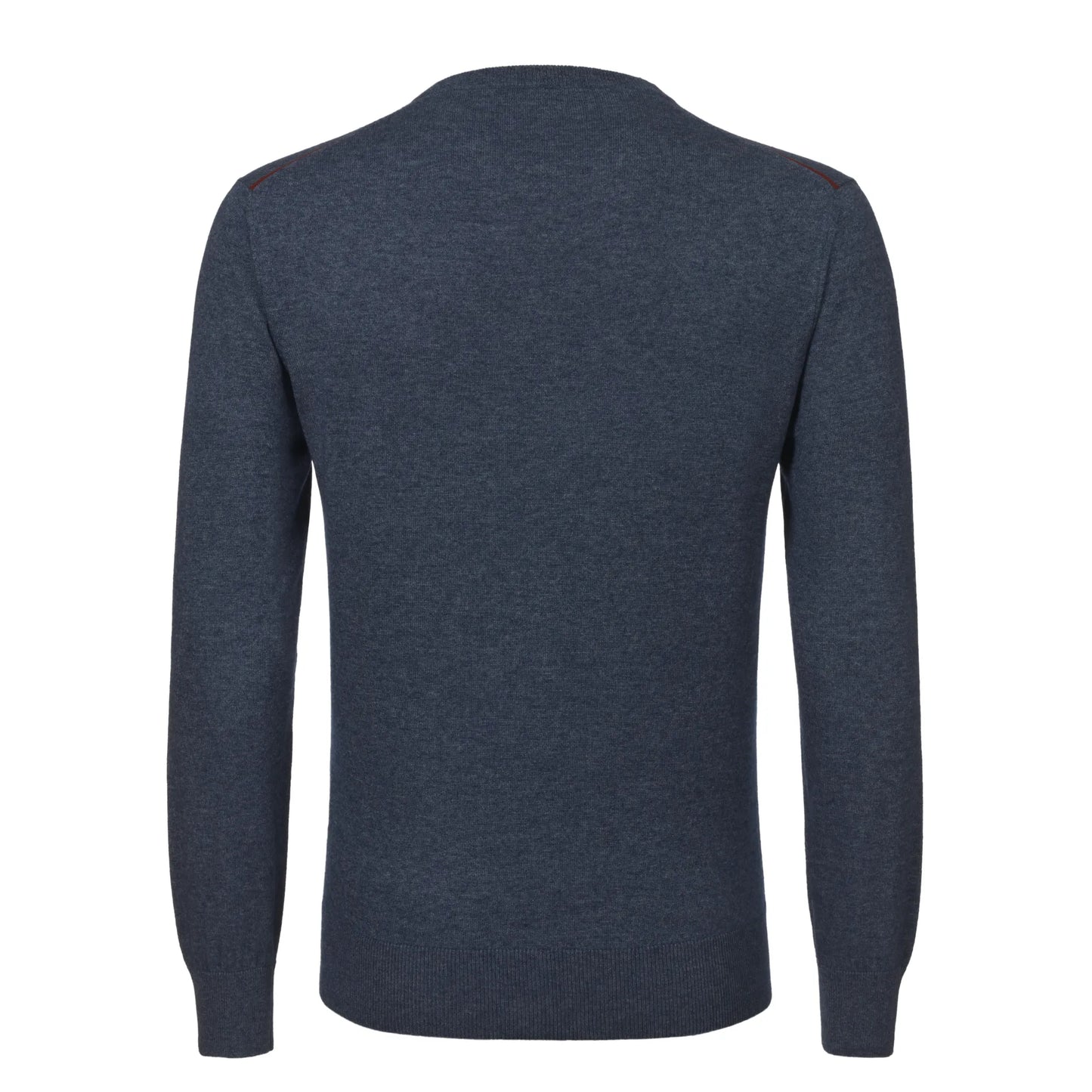 Silk and Cashmere-Blend Sweater in Blue Melange