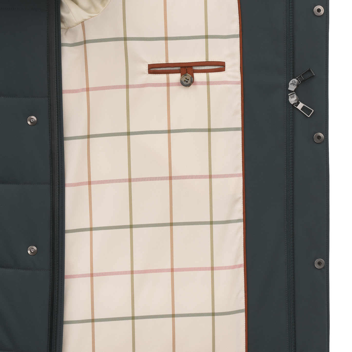 Quilted Voyager Strom Jacket in Petrol Blue