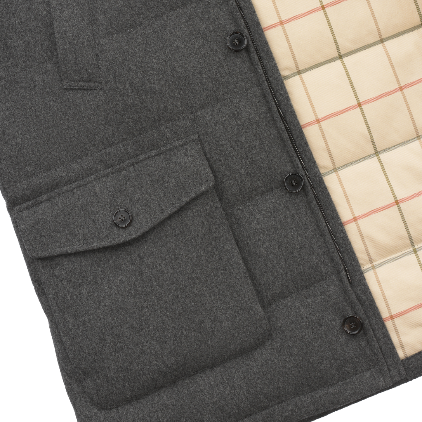 Loro Piana «Green Storm System» Westernbrook Cashmere Parka in Grey - SARTALE