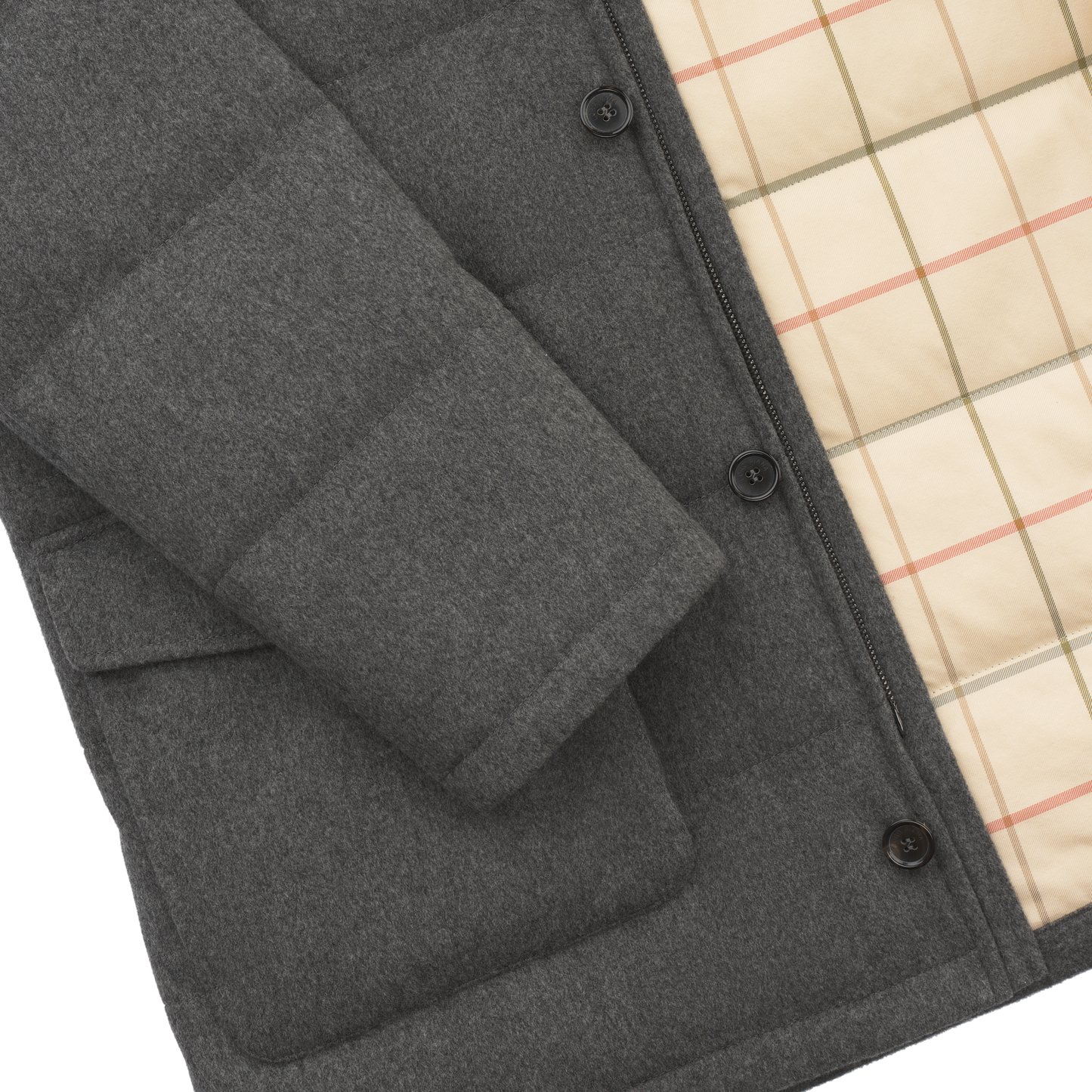 Loro Piana «Green Storm System» Westernbrook Cashmere Parka in Grey - SARTALE