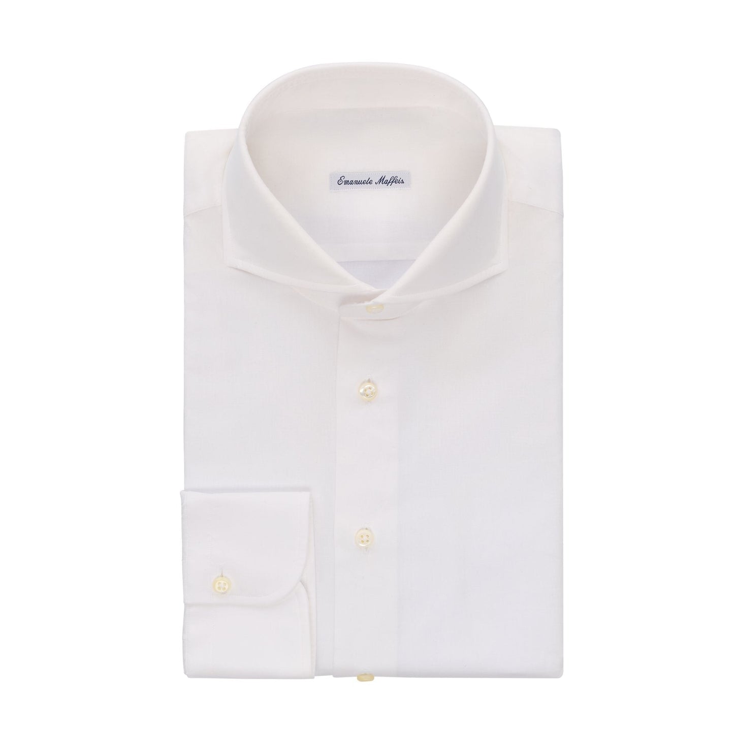 Emanuele Maffeis Classic Cotton Shirt in White - SARTALE
