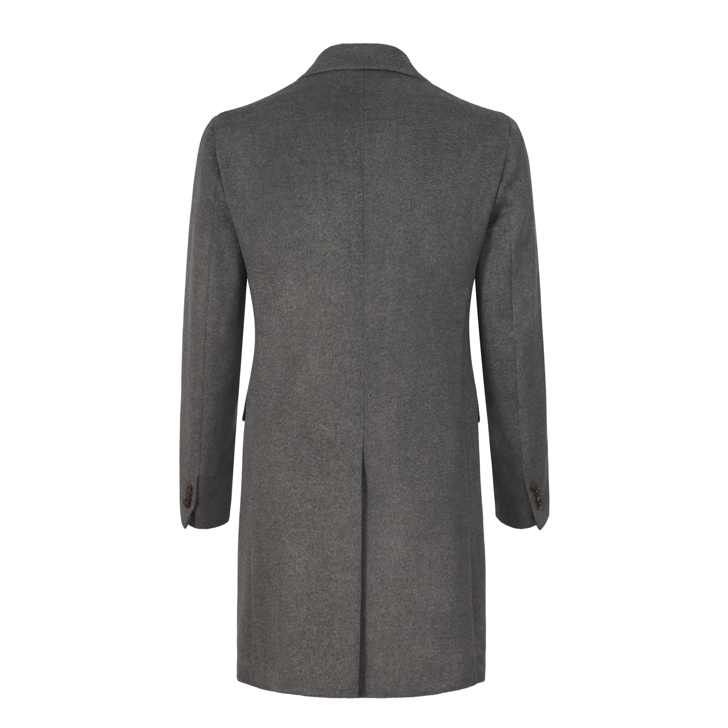 De Petrillo Single-Breasted Wool and Cashmere-Blend Cappotti Coat in Grey. Exclusively Made for Sartale - SARTALE