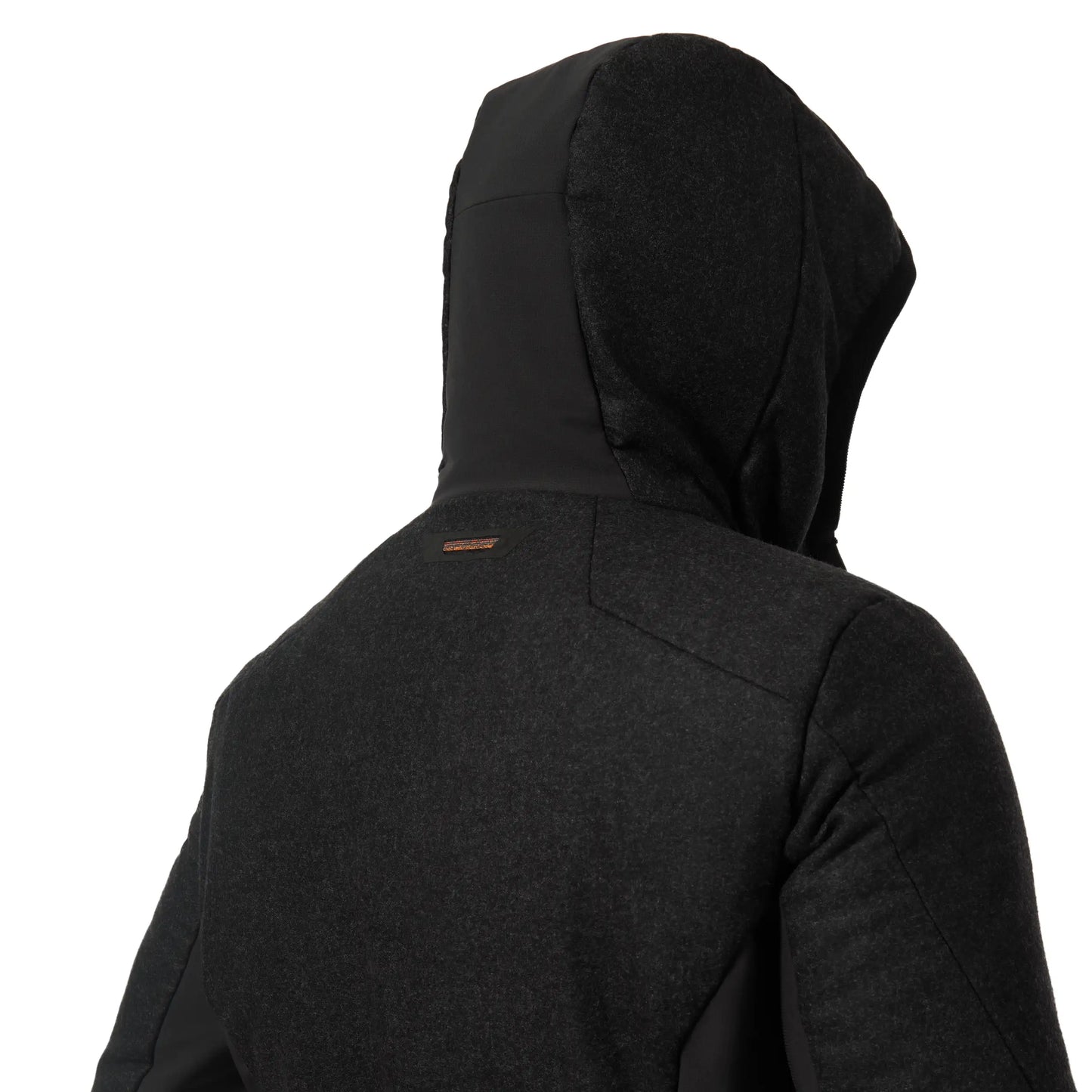 Insulated Flannel-Wool Hooded Ski Jacket