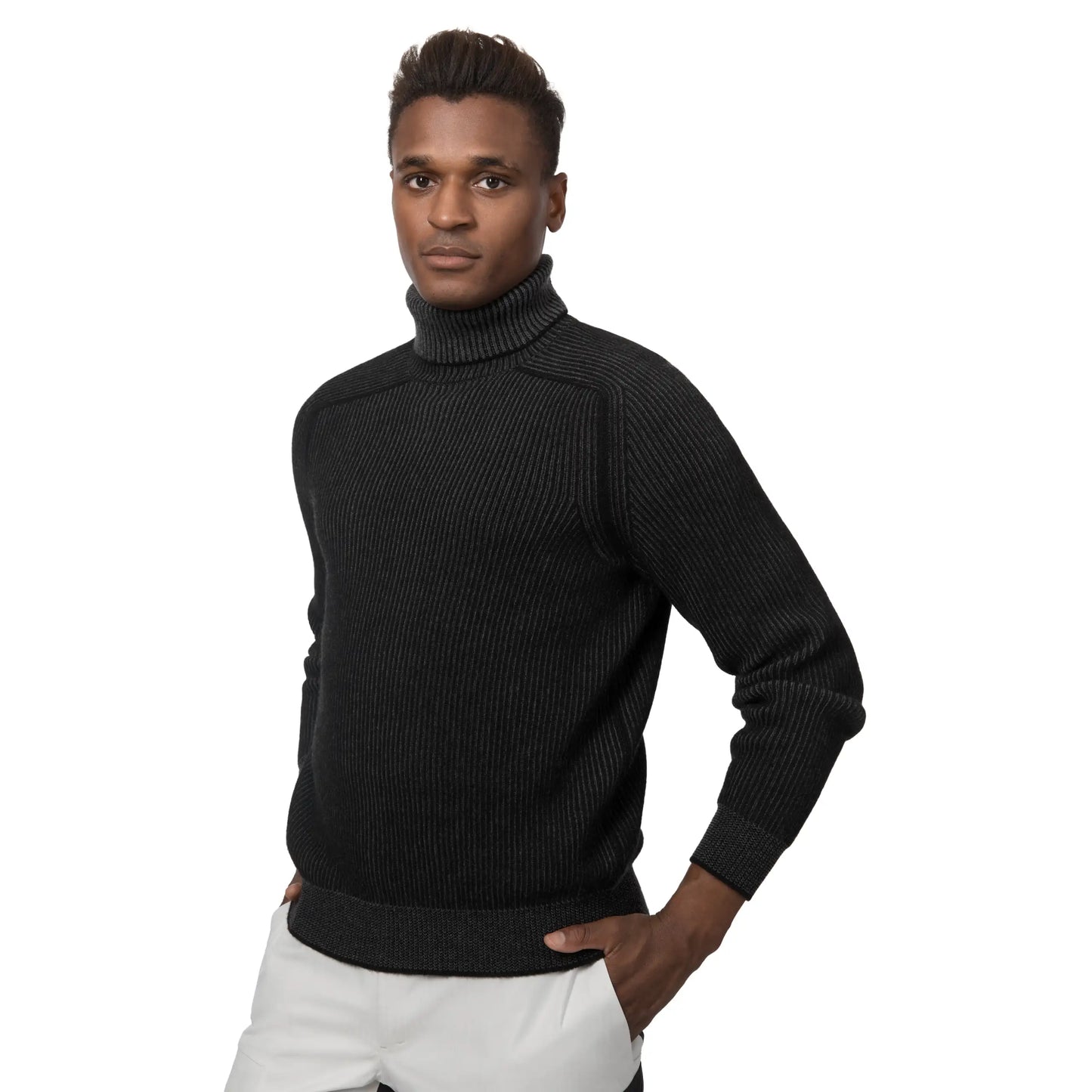 Cashmere Reversible Rollneck Sweater