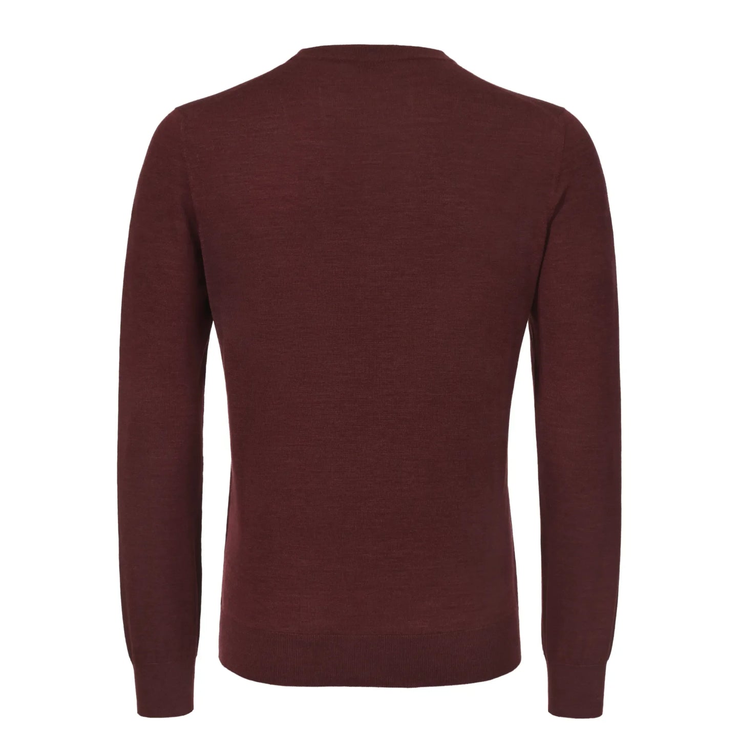 Wool and Silk-Blend Sweater in Wine Red
