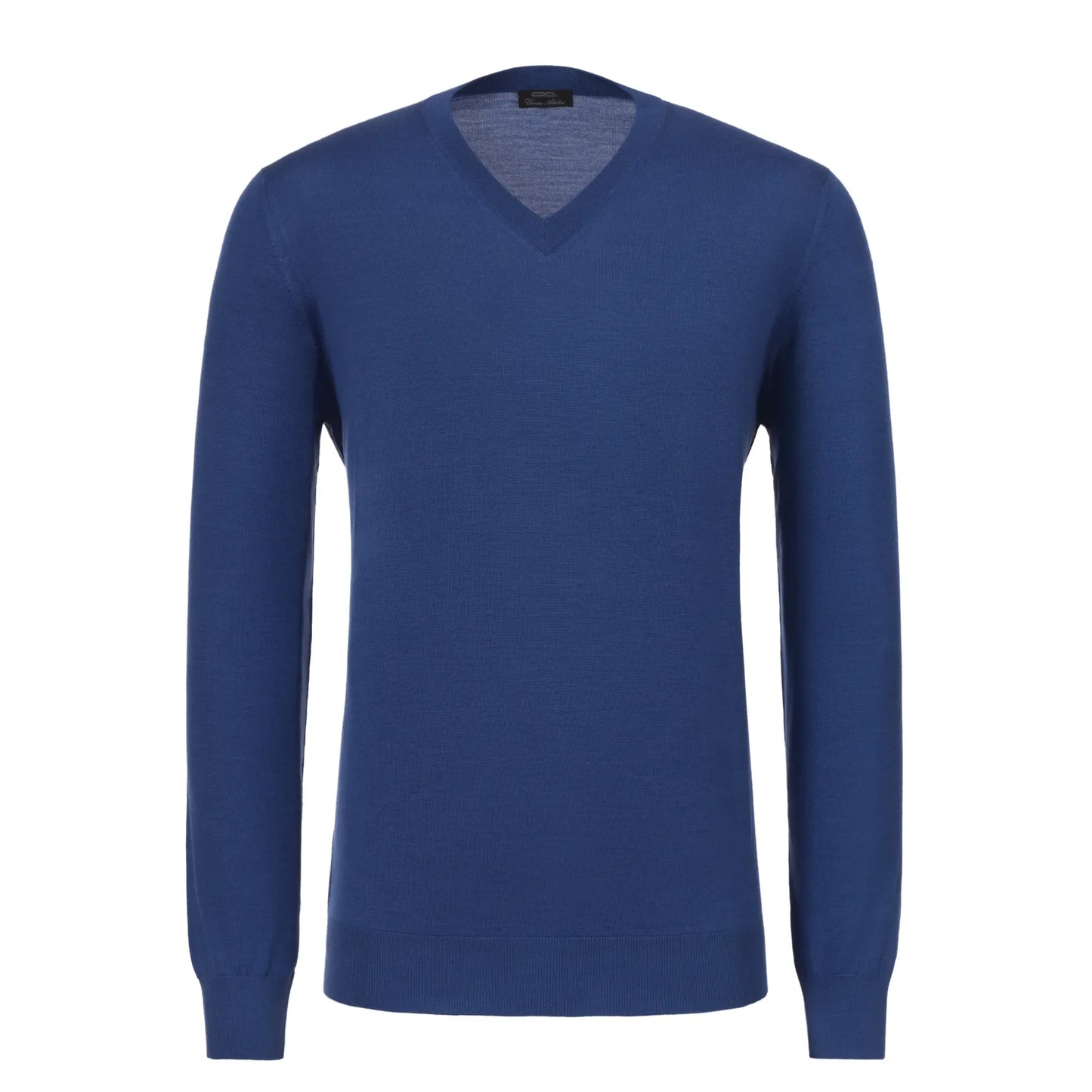 Wool and Cashmere-Blend Sweater in Blue