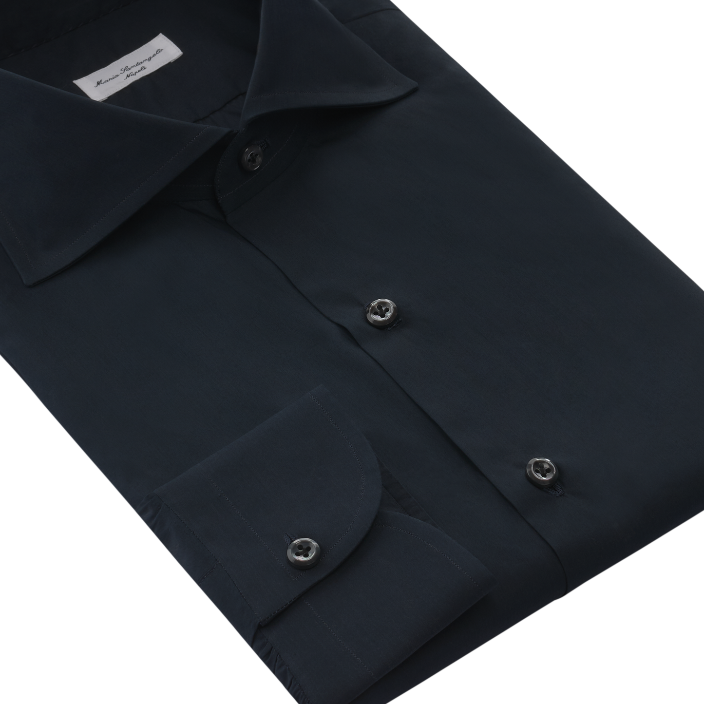 Maria Santangelo Classic Cotton Shirt in Black - SARTALE