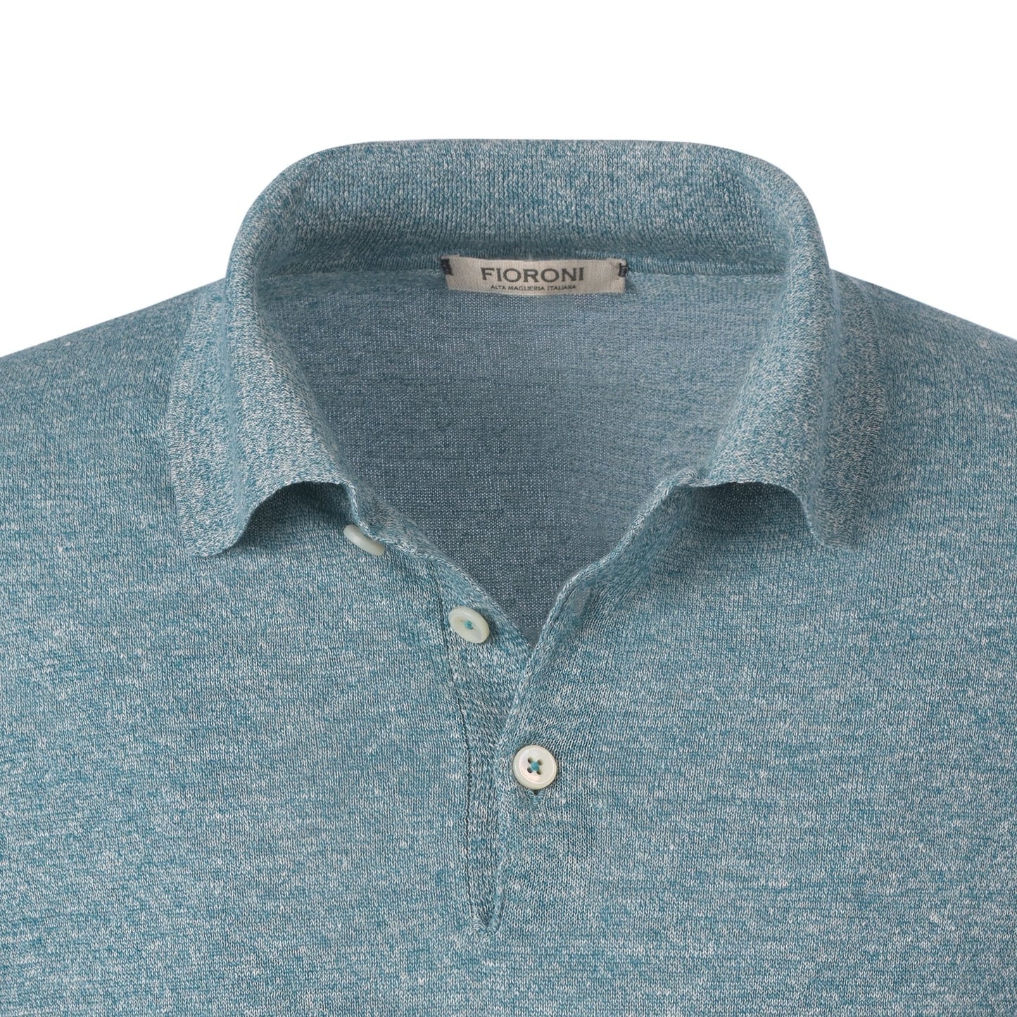 Fioroni Slim-Fit Linen-Blend Polo Shirt in Sea Blue - SARTALE