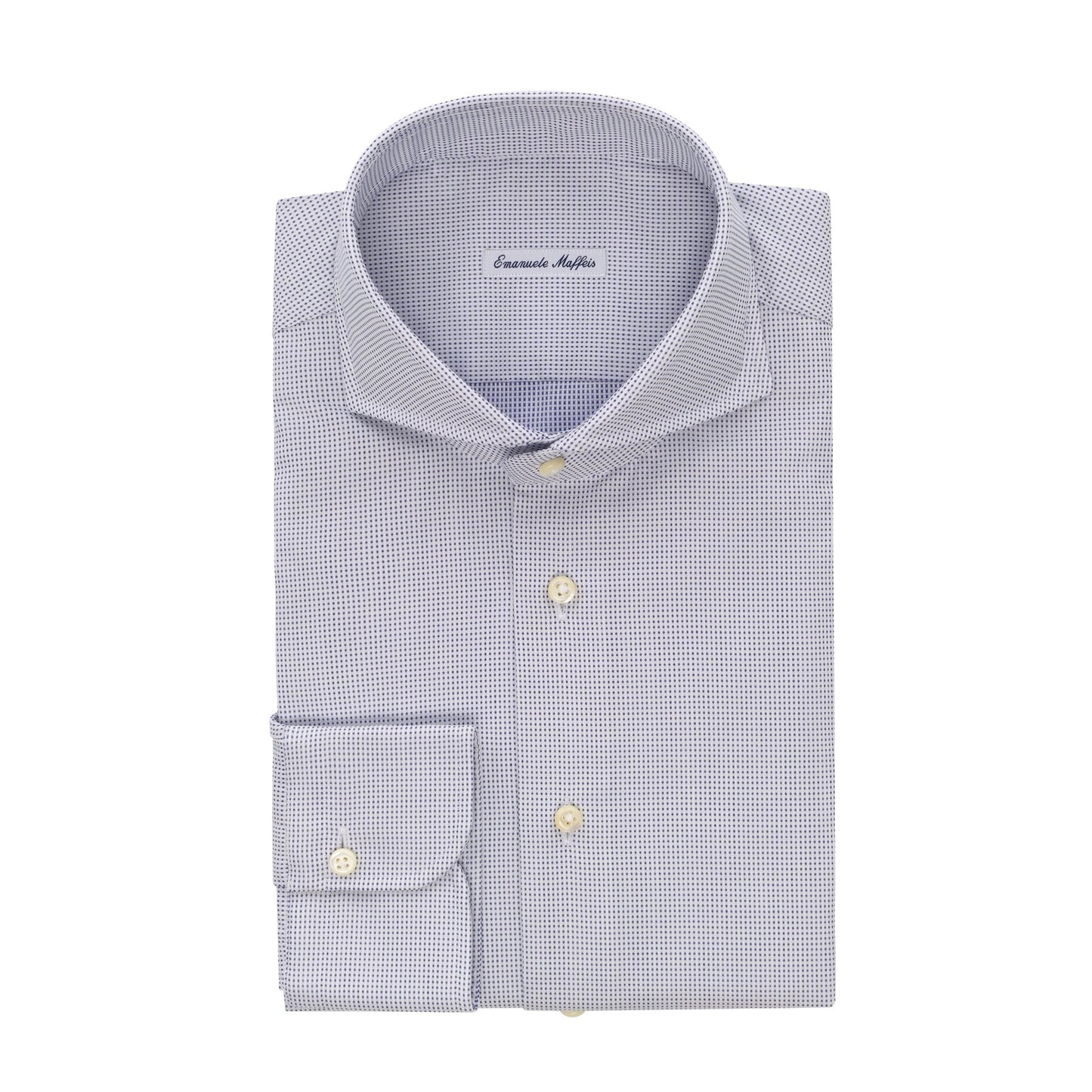 Emanuele Maffeis Cotton Shirt with Dots Print - SARTALE