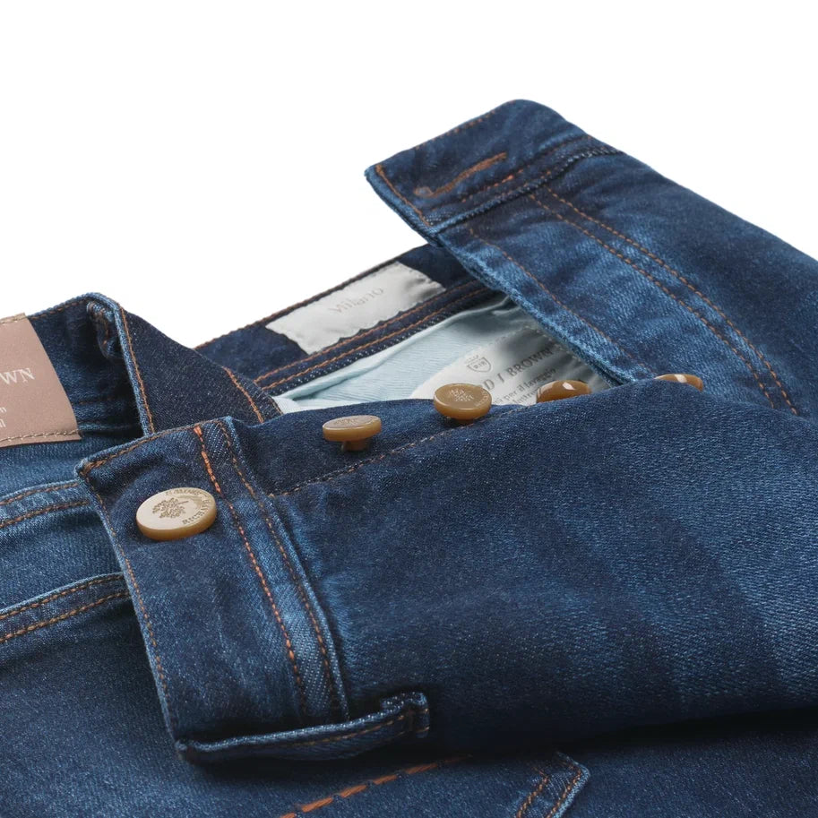 Richard J. Brown "Milano" Regular-Fit Stretch-Denim Jeans - SARTALE