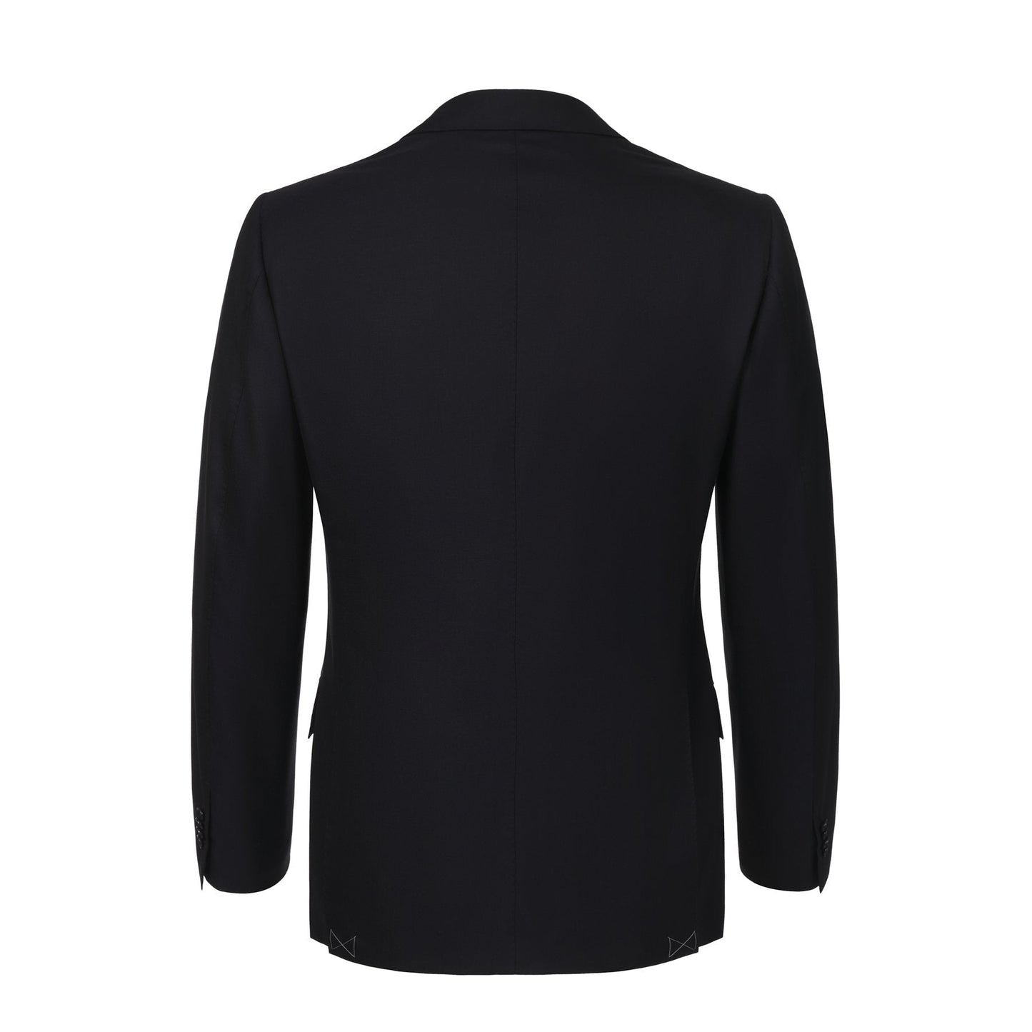 Single-Breasted Classic Wool Suit in Dark Blue