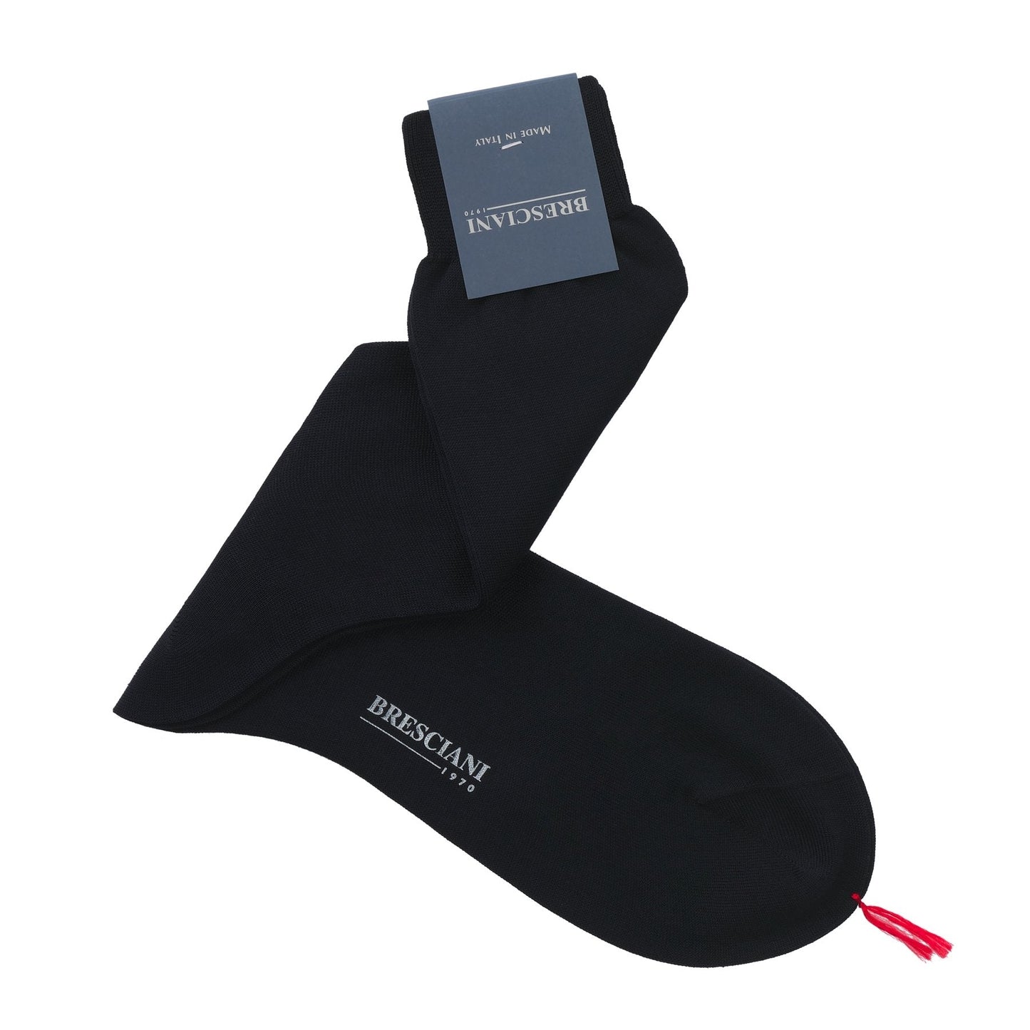 Bresciani Cotton and Silk-Blend Socks in Dark Blue - SARTALE