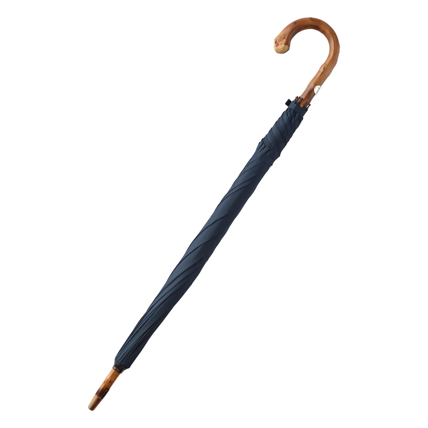 Congo Wood-Handle Umbrella in Blue