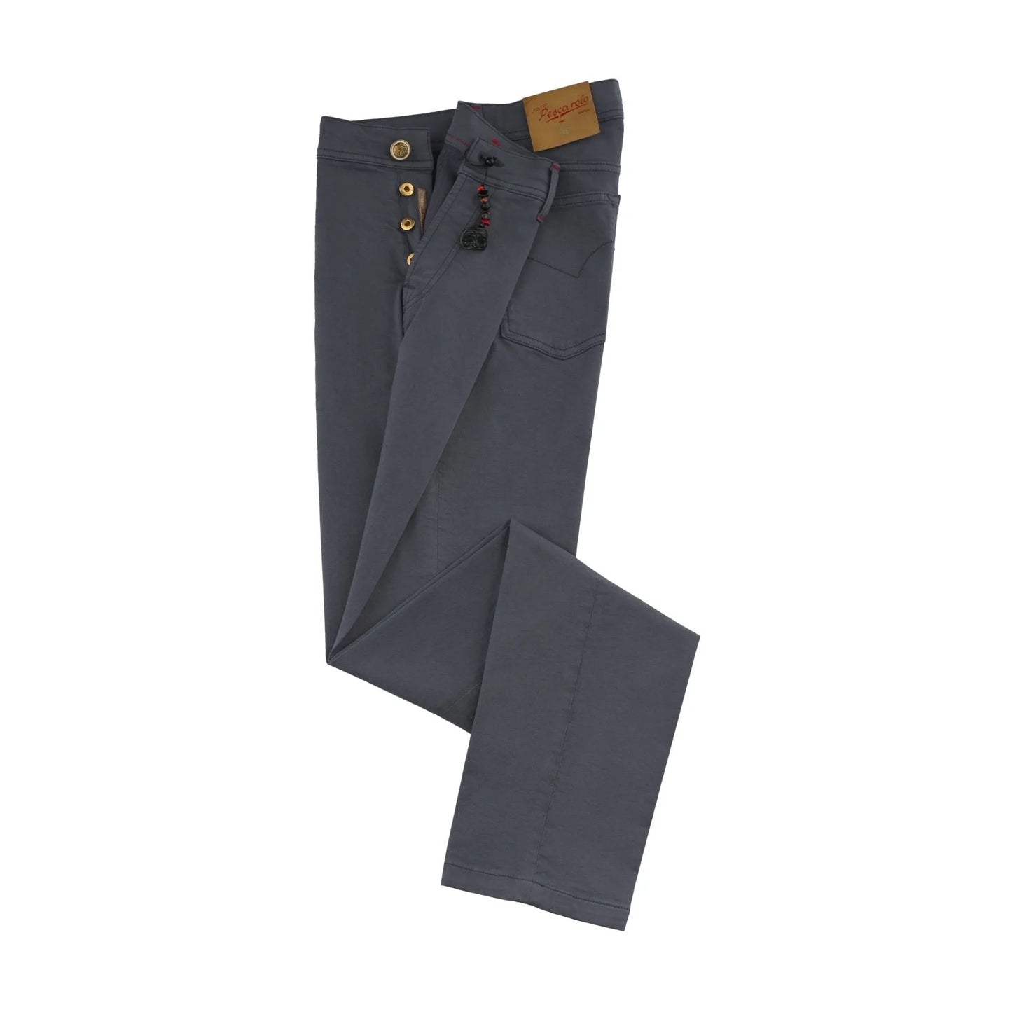 Regular-Fit Stretch-Denim 5 Pockets Grey Jeans