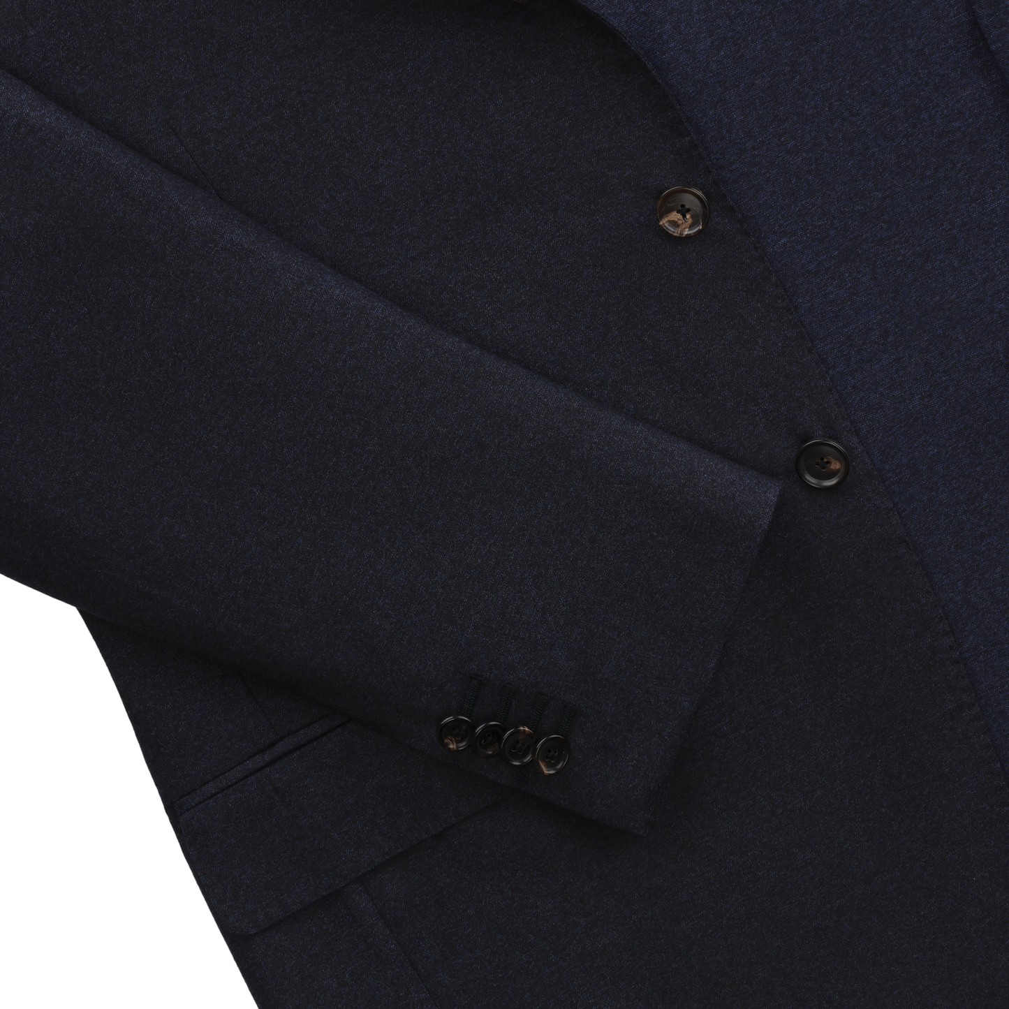 De Petrillo Single-Breasted Virgin Wool Suit in Dark Blue. Exclusively Made for Sartale - SARTALE