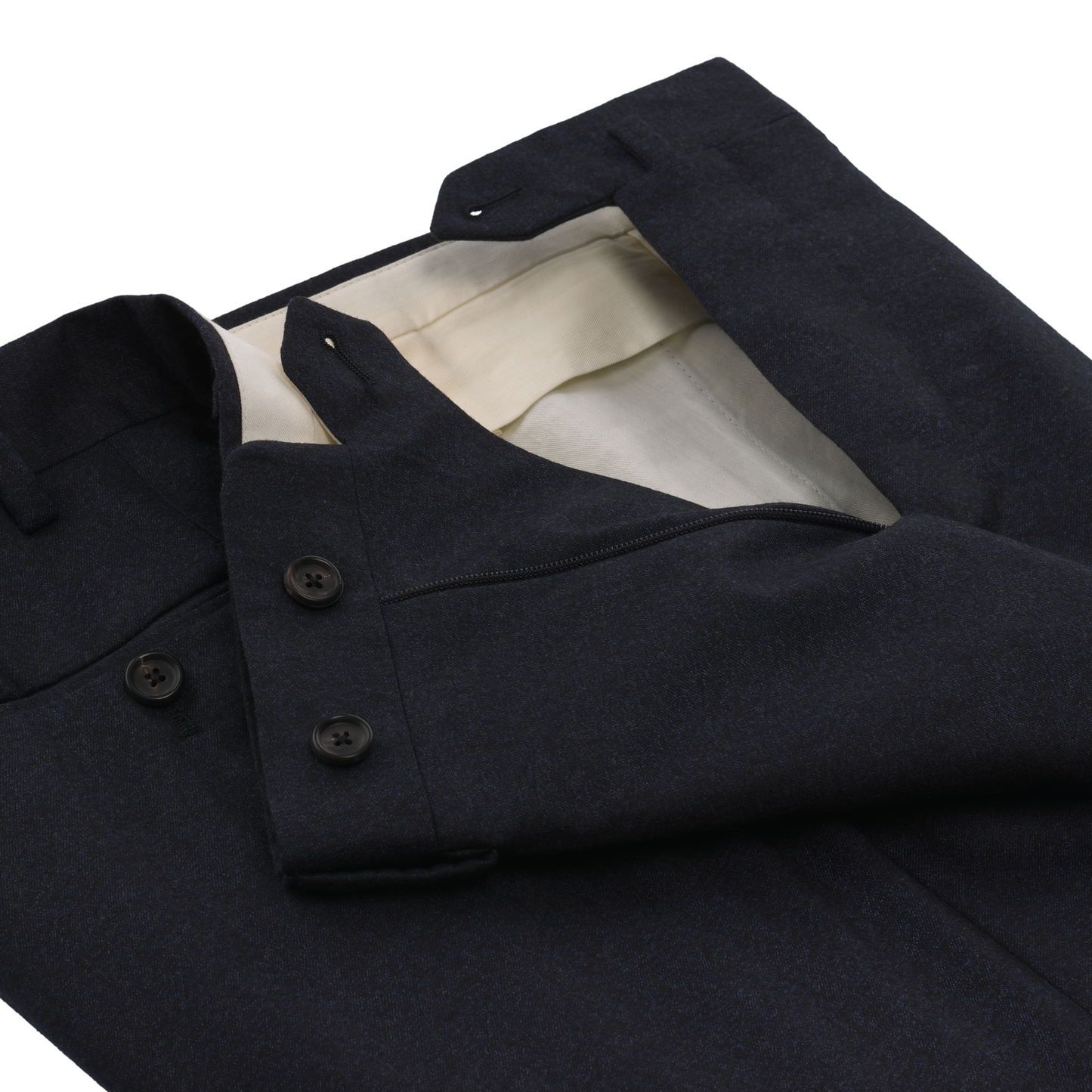 De Petrillo Single-Breasted Virgin Wool Suit in Dark Blue. Exclusively Made for Sartale - SARTALE