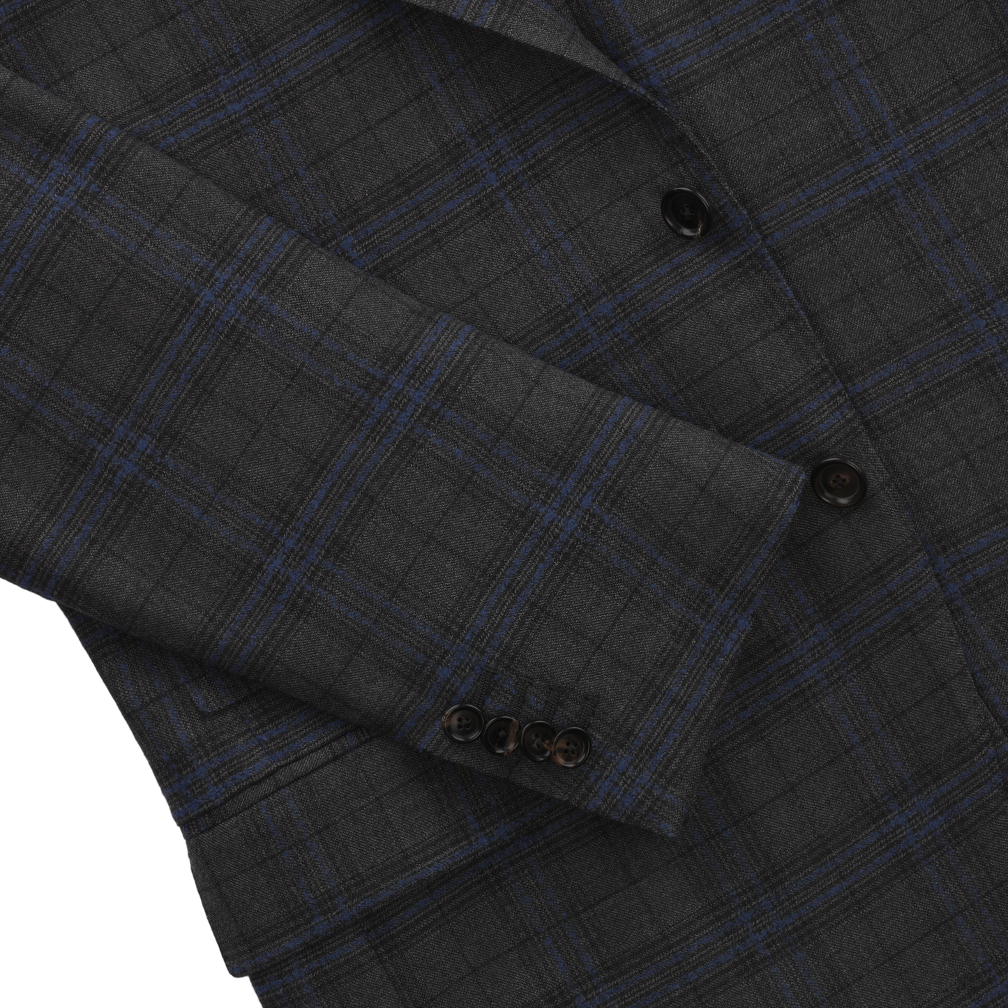 De Petrillo Single-Breasted Checked Virgin Wool Suit in Grey. Exclusively Made for Sartale - SARTALE