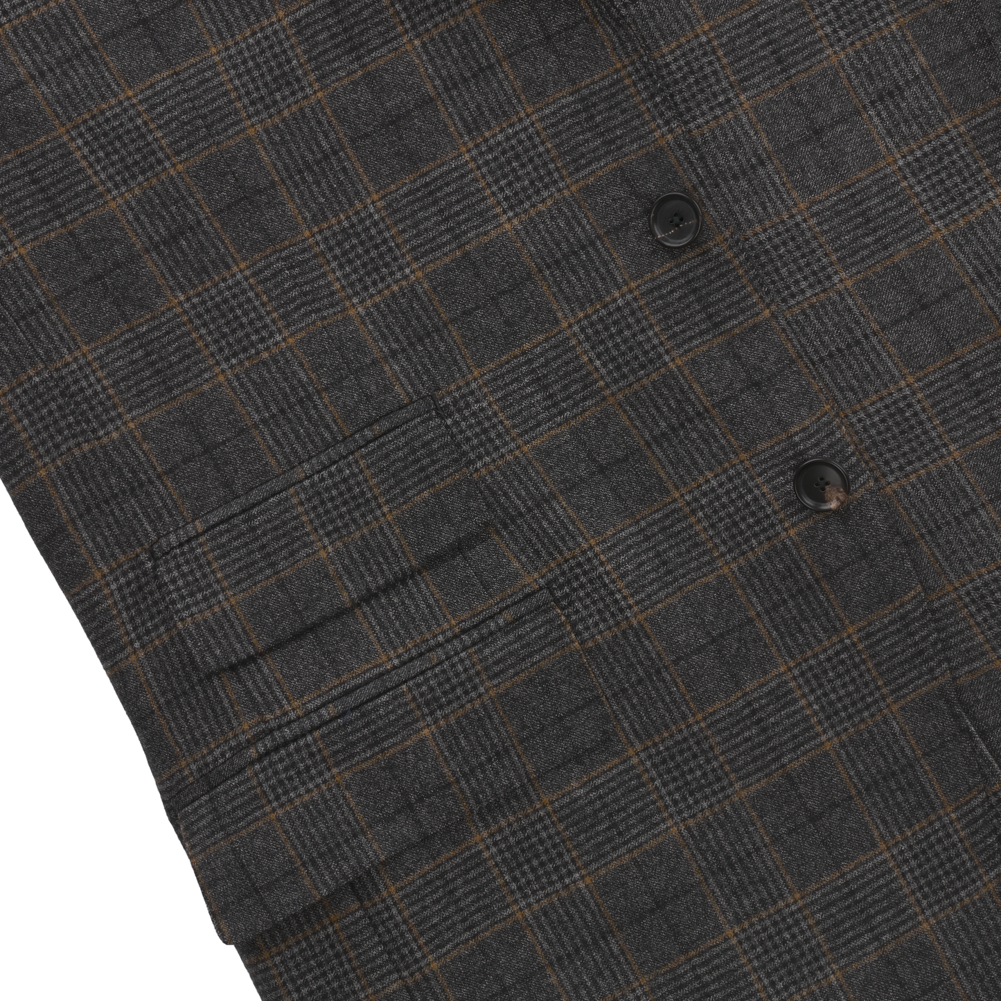 De Petrillo Single-Breasted Glencheck Wool Suit in Grey. Exclusively Made for Sartale - SARTALE