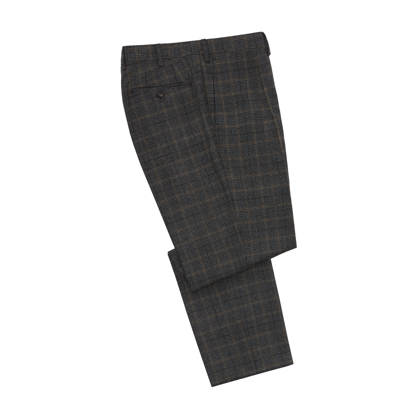 De Petrillo Single-Breasted Glencheck Wool Suit in Grey. Exclusively Made for Sartale - SARTALE