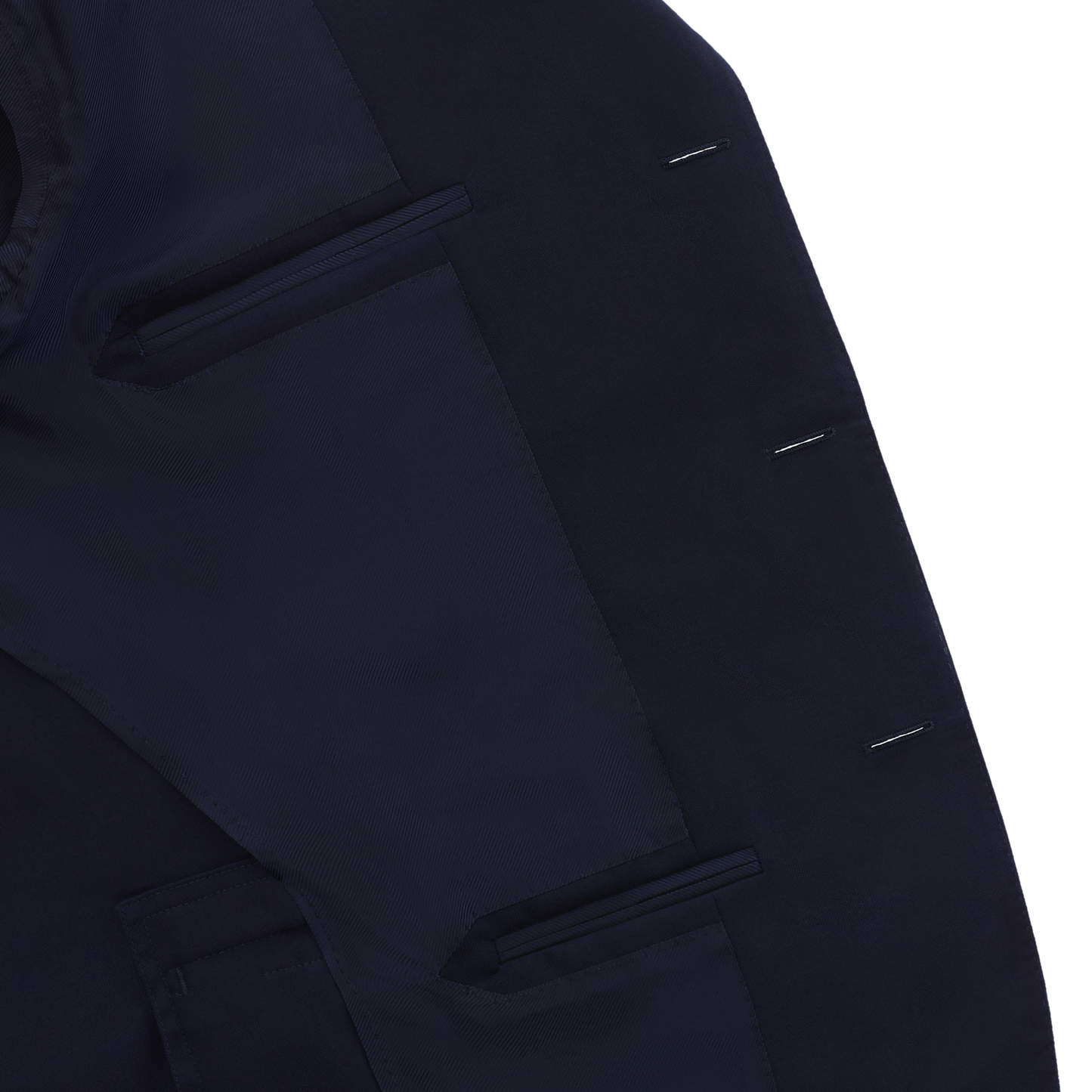 De Petrillo Single-Breasted Wool and Cashmere-Blend Suit in Dark Blue. Exclusively Made for Sartale - SARTALE