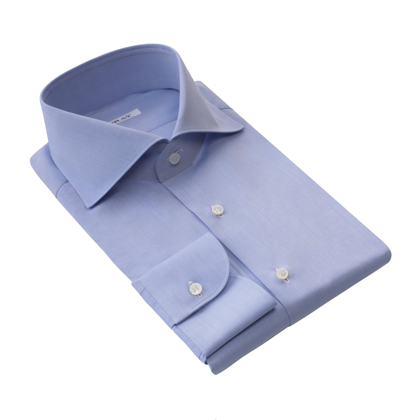 Fray Classic Cotton Shirt in Light Blue - SARTALE