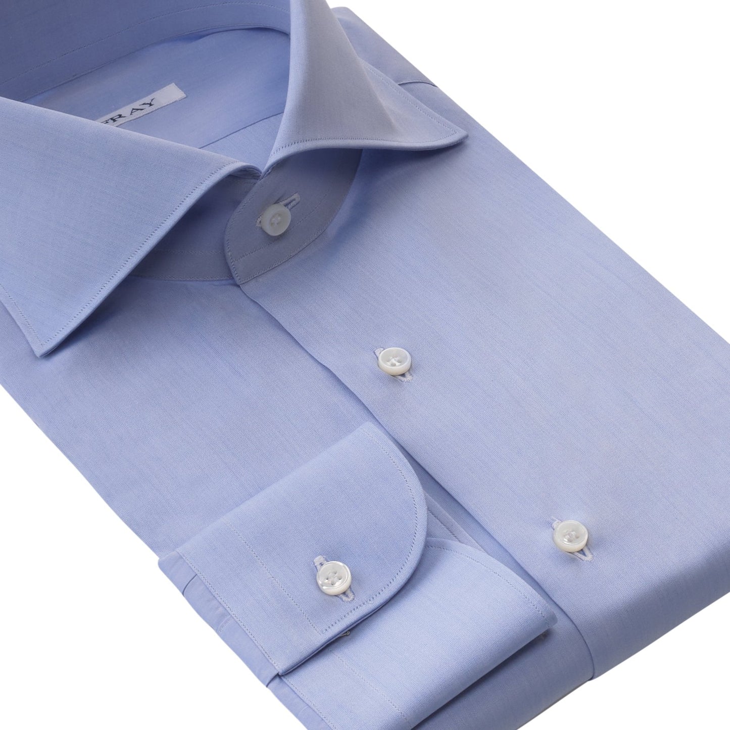 Fray Classic Cotton Shirt in Light Blue - SARTALE