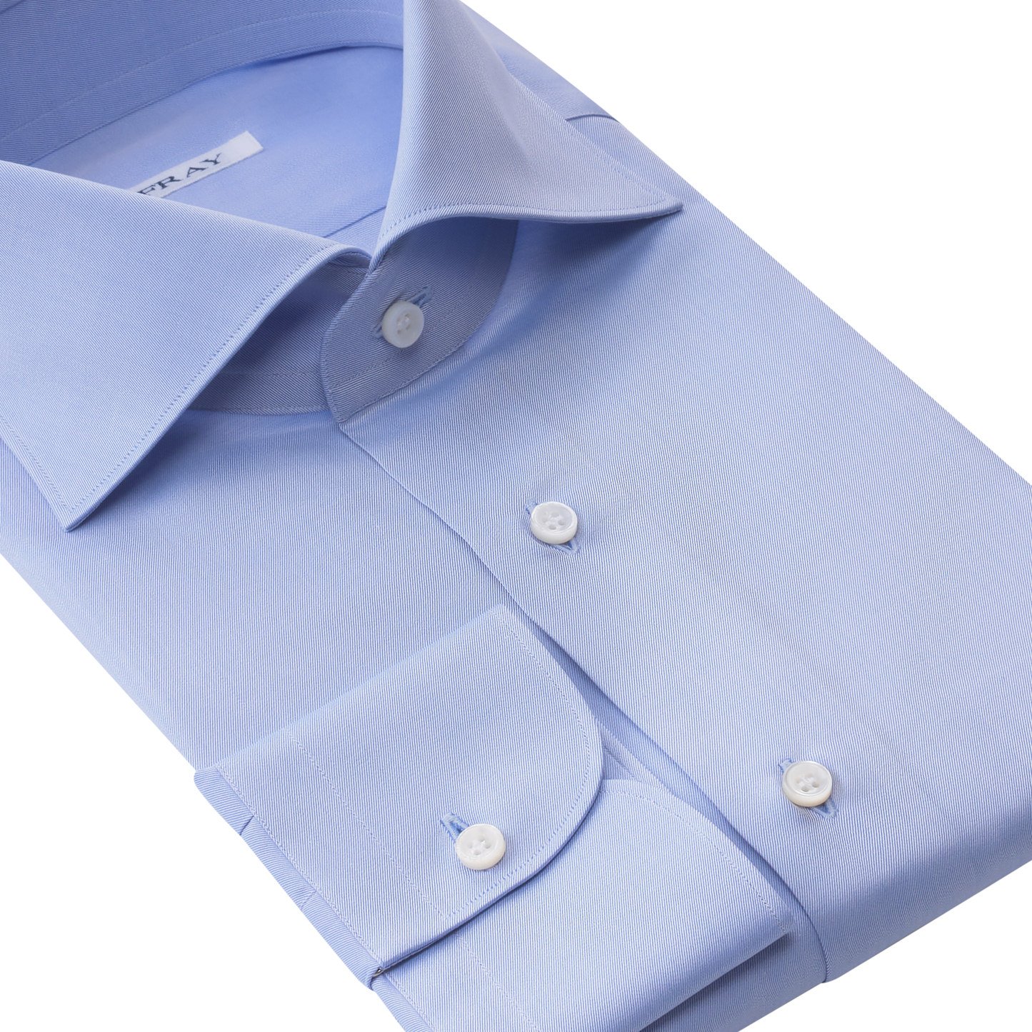 Fray Classic Cotton Shirt in Light Blue - SARTALE