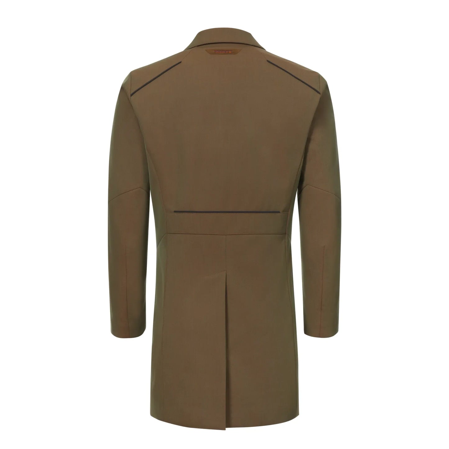 Drone Laminated Virgin Wool and Bio Nylon Trench Coat