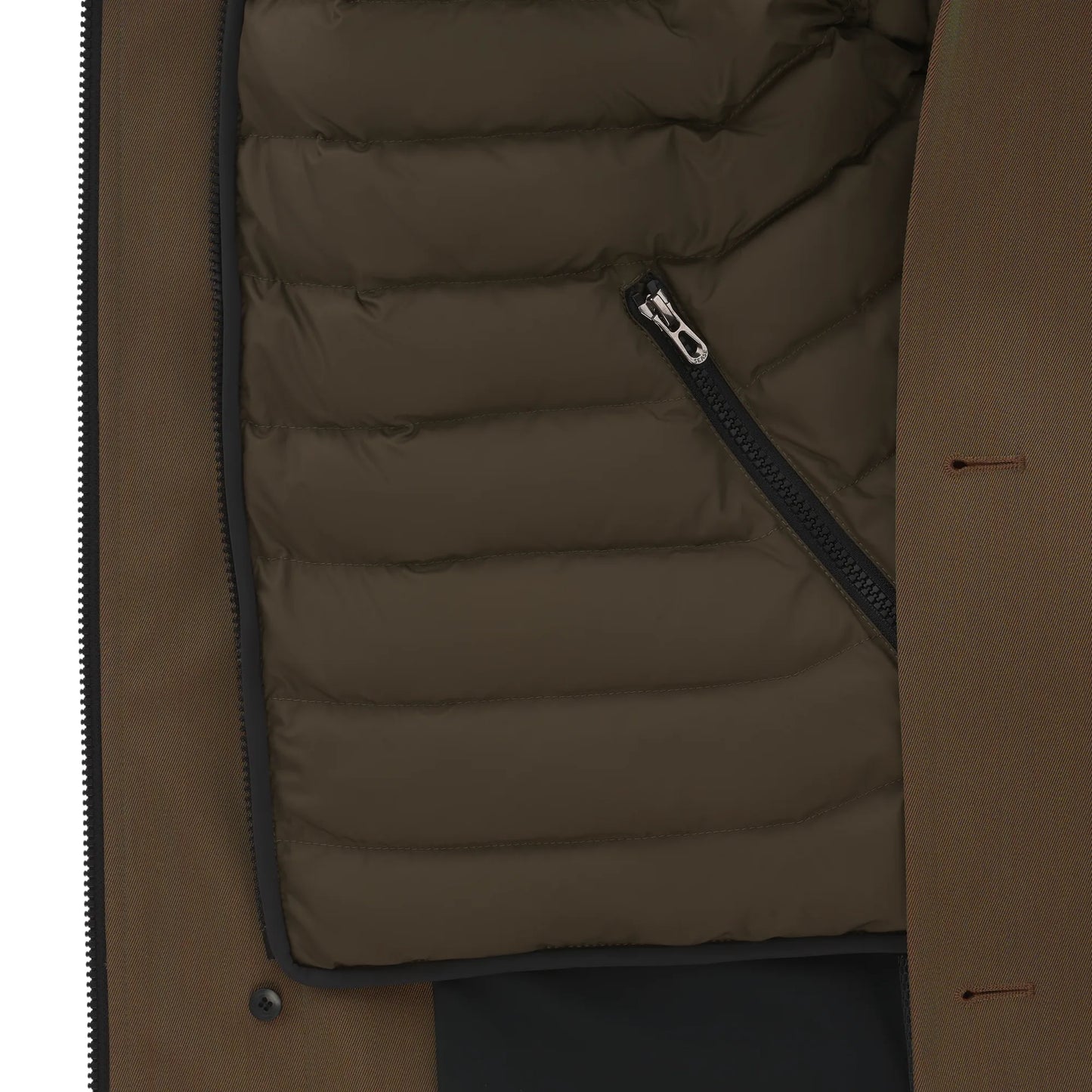 Drone Laminated Virgin Wool and Bio Nylon Trench Coat