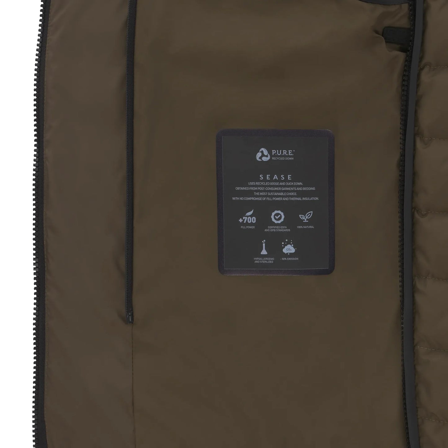 Drone Laminated Virgin Wool and Bio Nylon Trench Coat