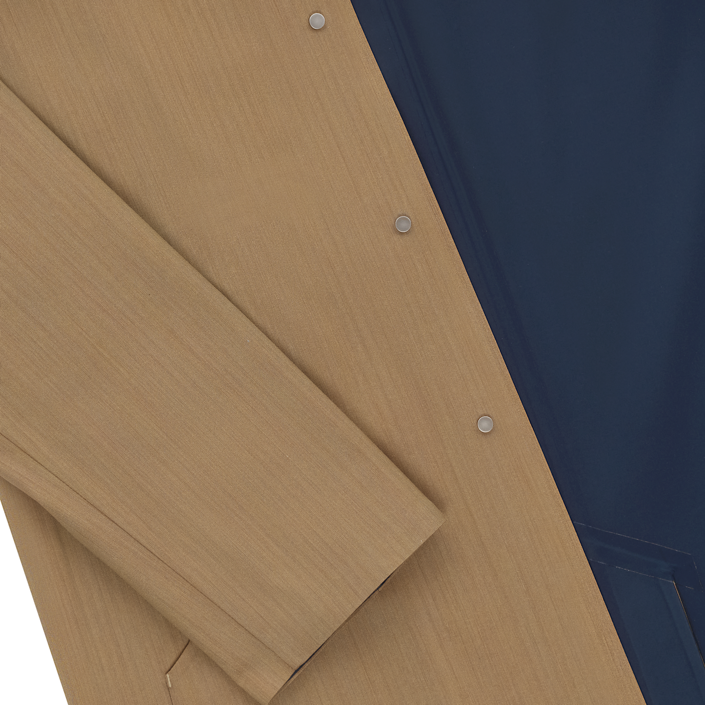 Sease Laminated Wool and Bio Nylon Trench Coat in Sand Brown - SARTALE