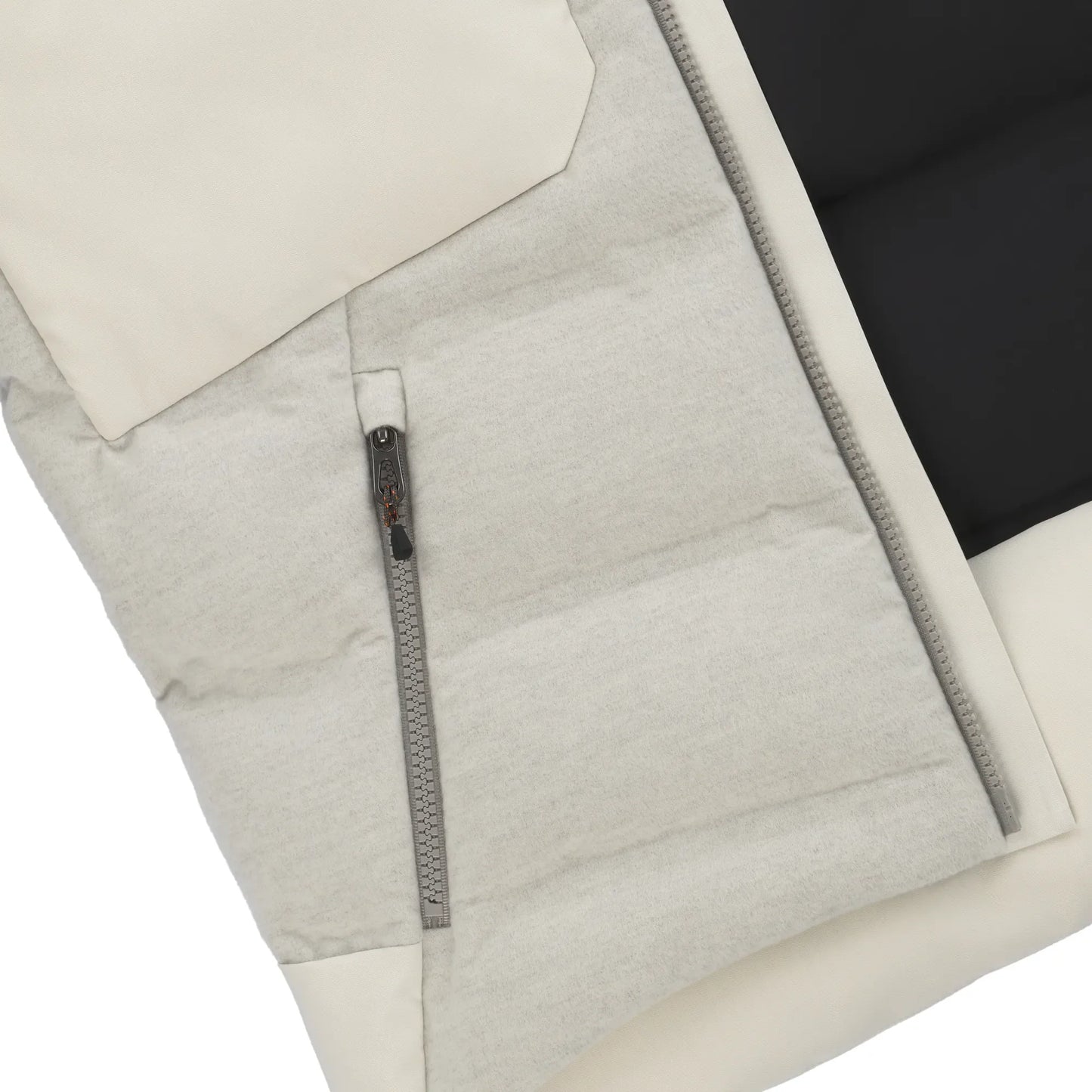 "Vampire" Insulated Cashmere and Wool Hooded Down Jacket