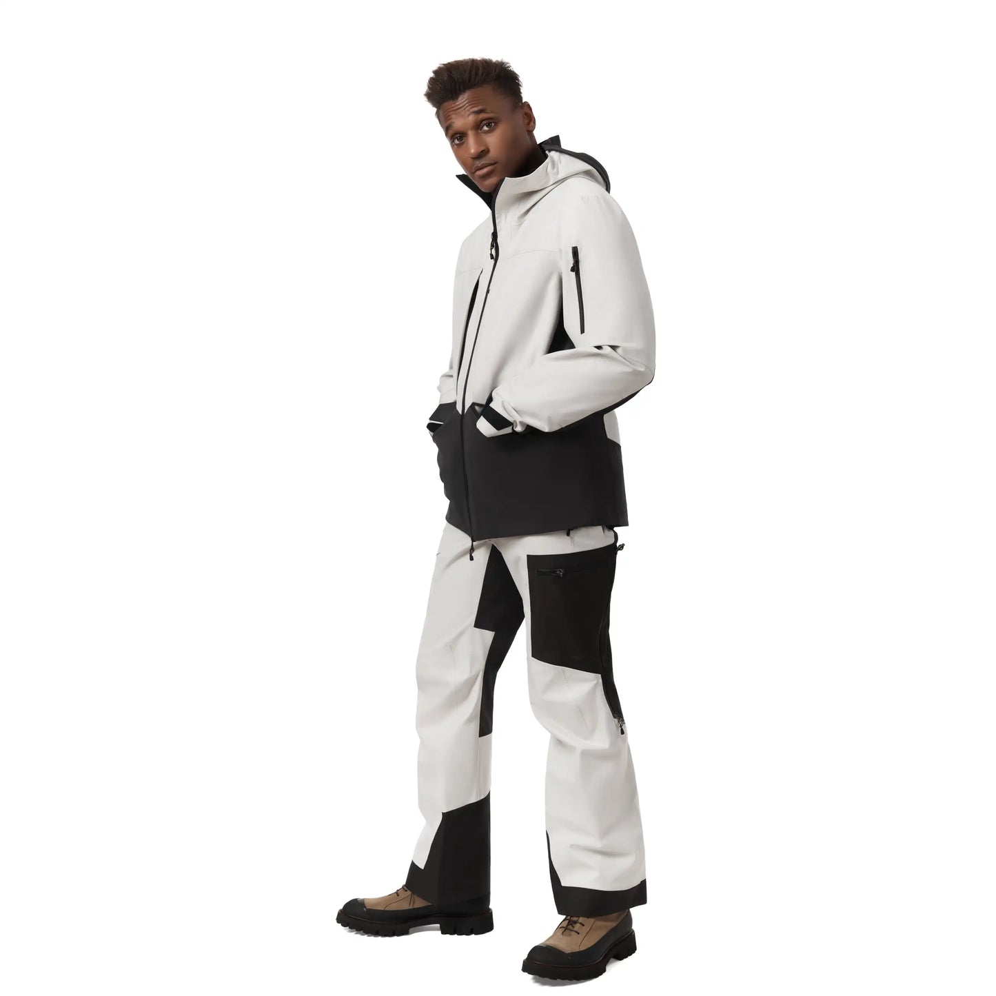 Laminated Wool and Bio Nylon Technical Alpine Bib Pants