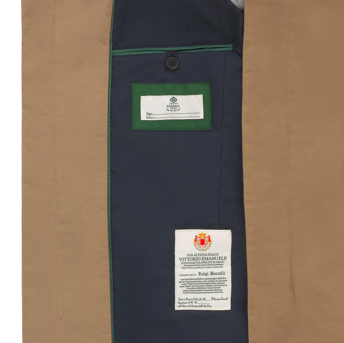 Luigi Borrelli Hooded Cotton-Blend Jacket in Beige - SARTALE