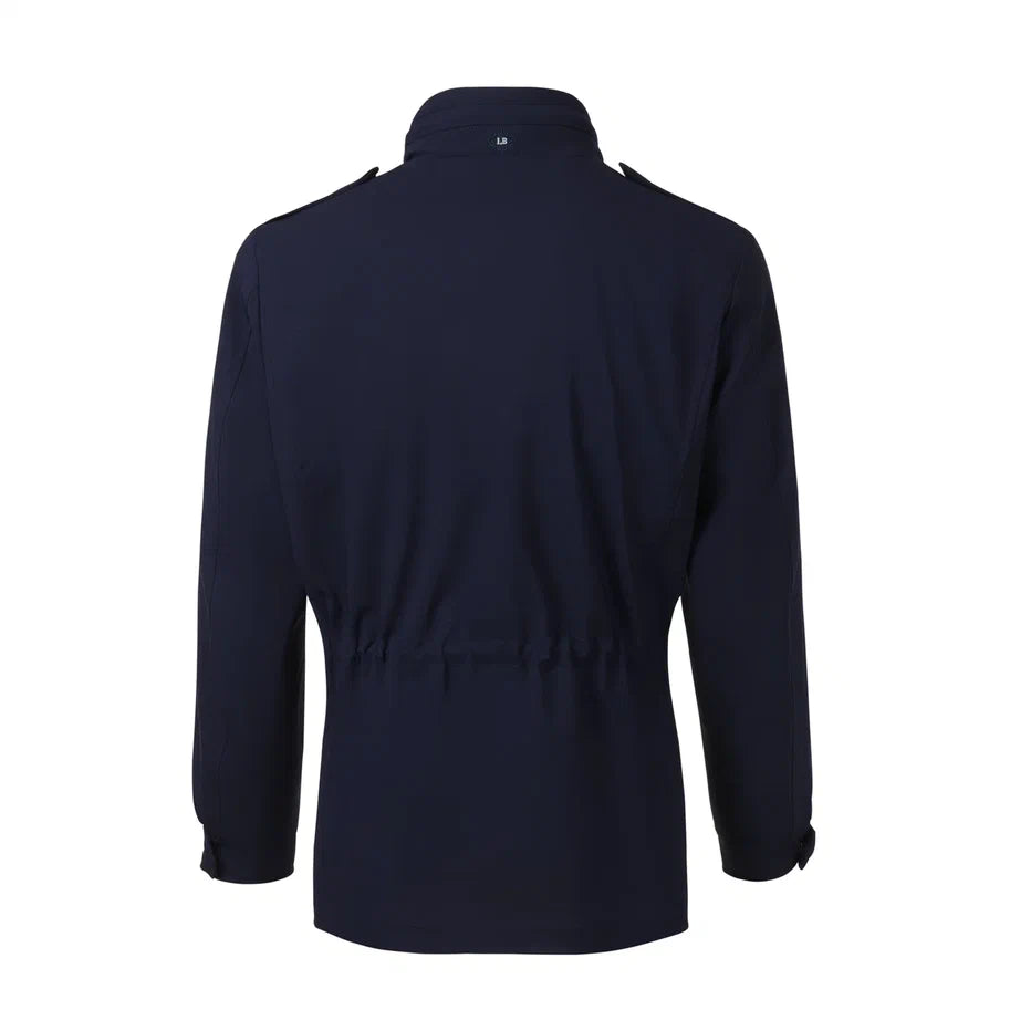 Luigi Borrelli Virgin Wool-Blend Field Jacket in Blue - SARTALE