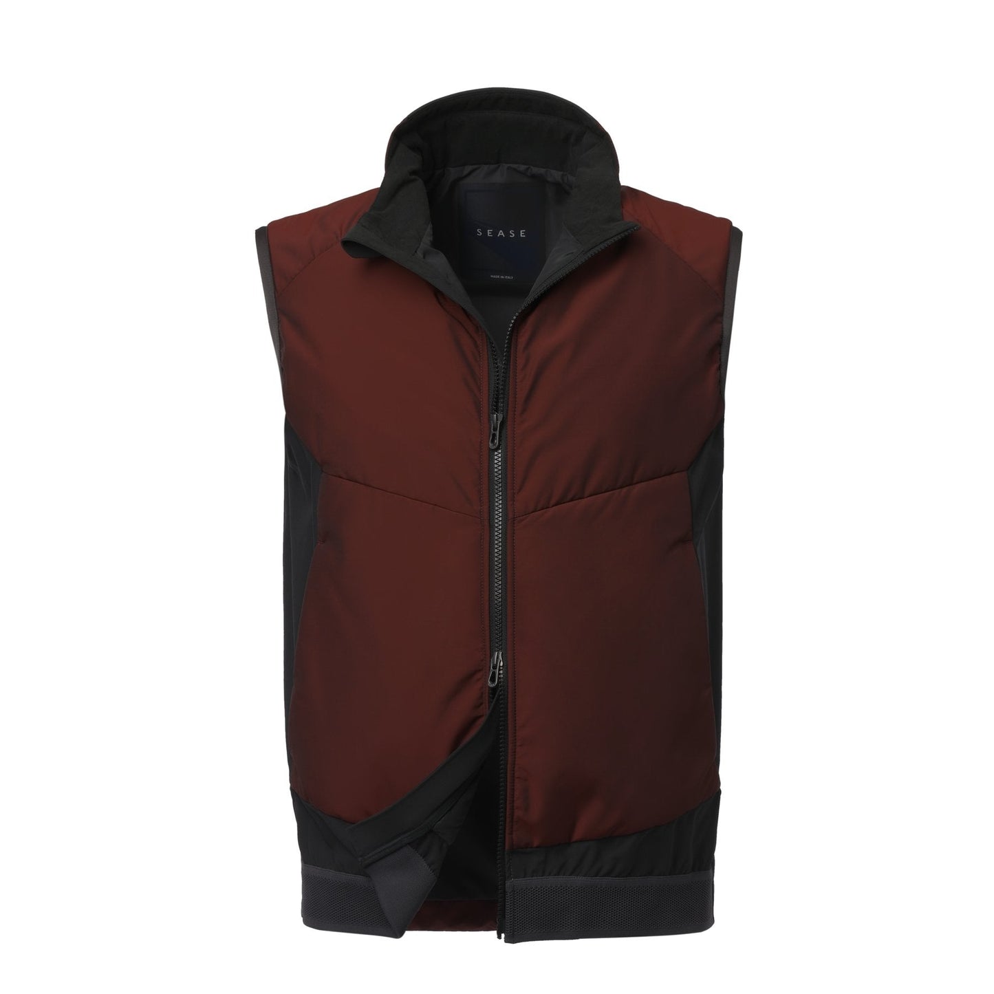 Sease Wool and Nylon-Blend Vest in Bordeaux - SARTALE