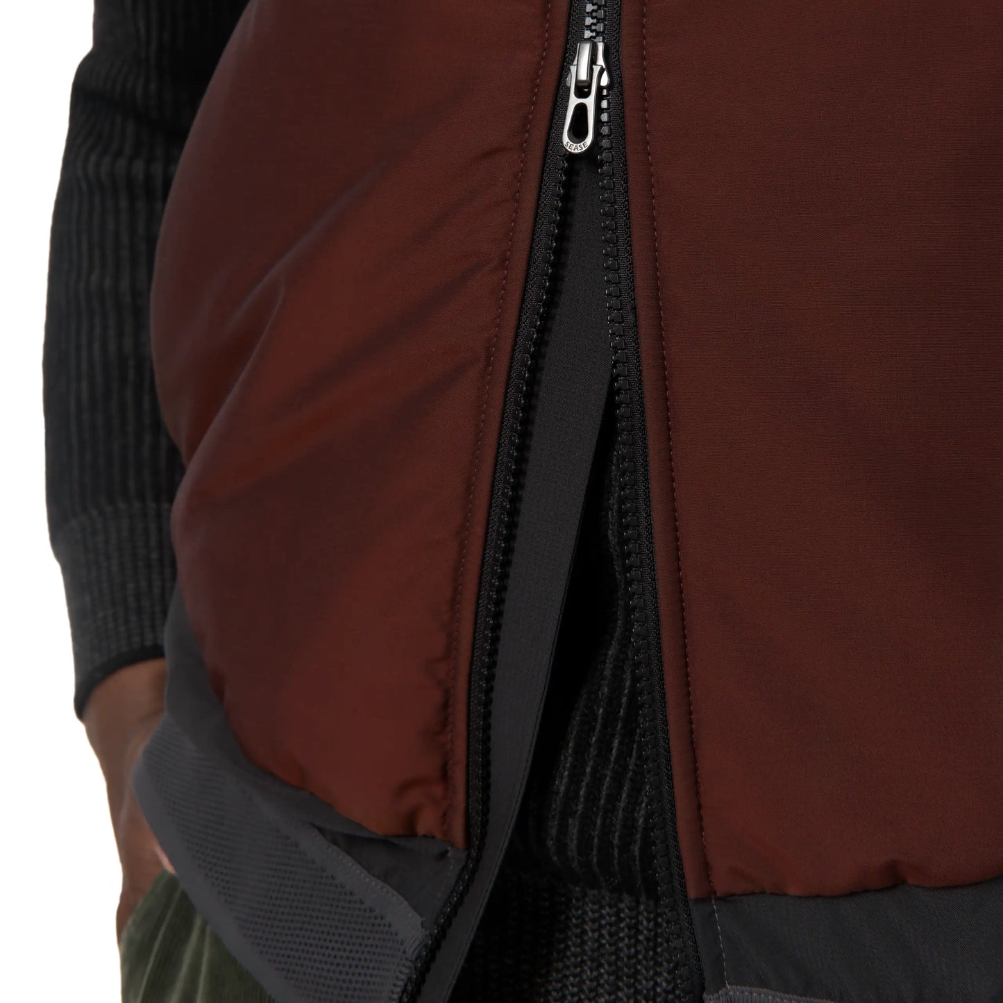 Wool and Nylon-Blend Vest in Bordeaux