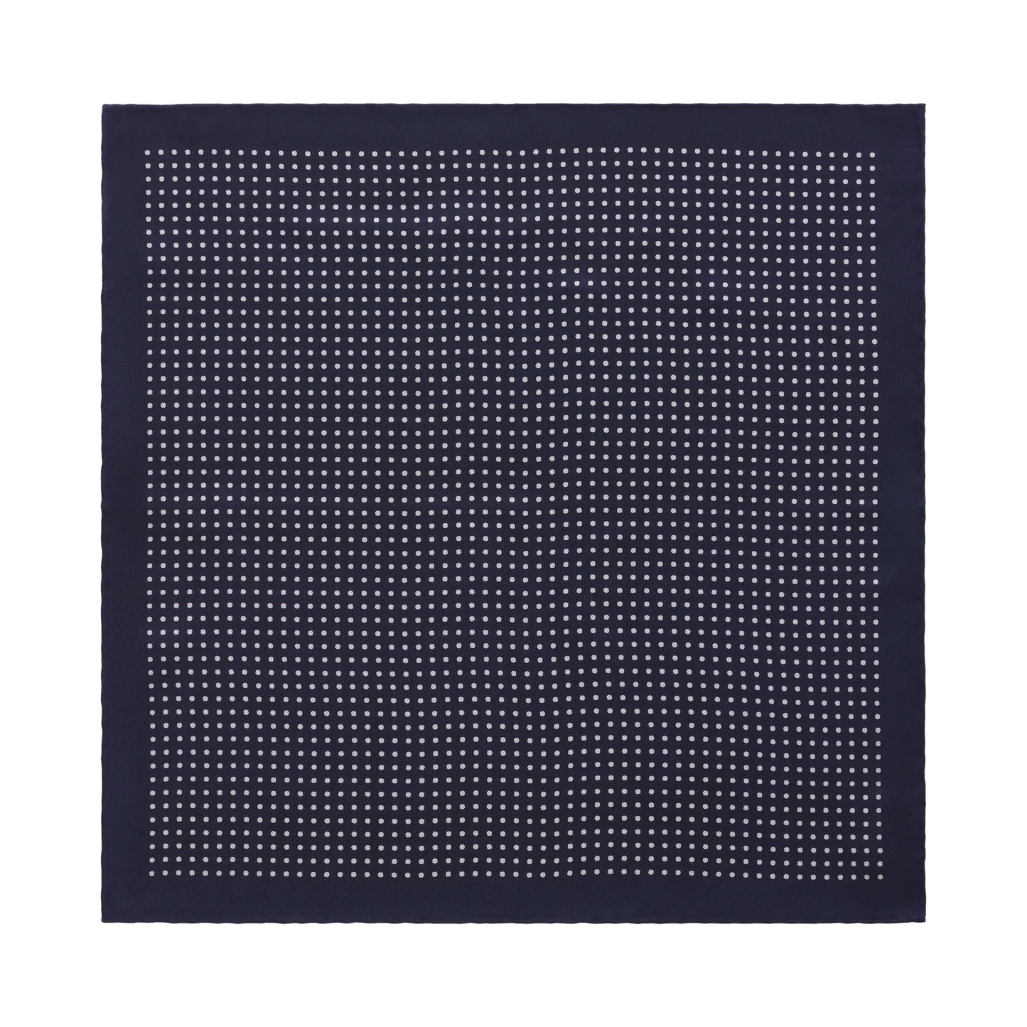 Polka Dot Silk Pocket Square in Blue