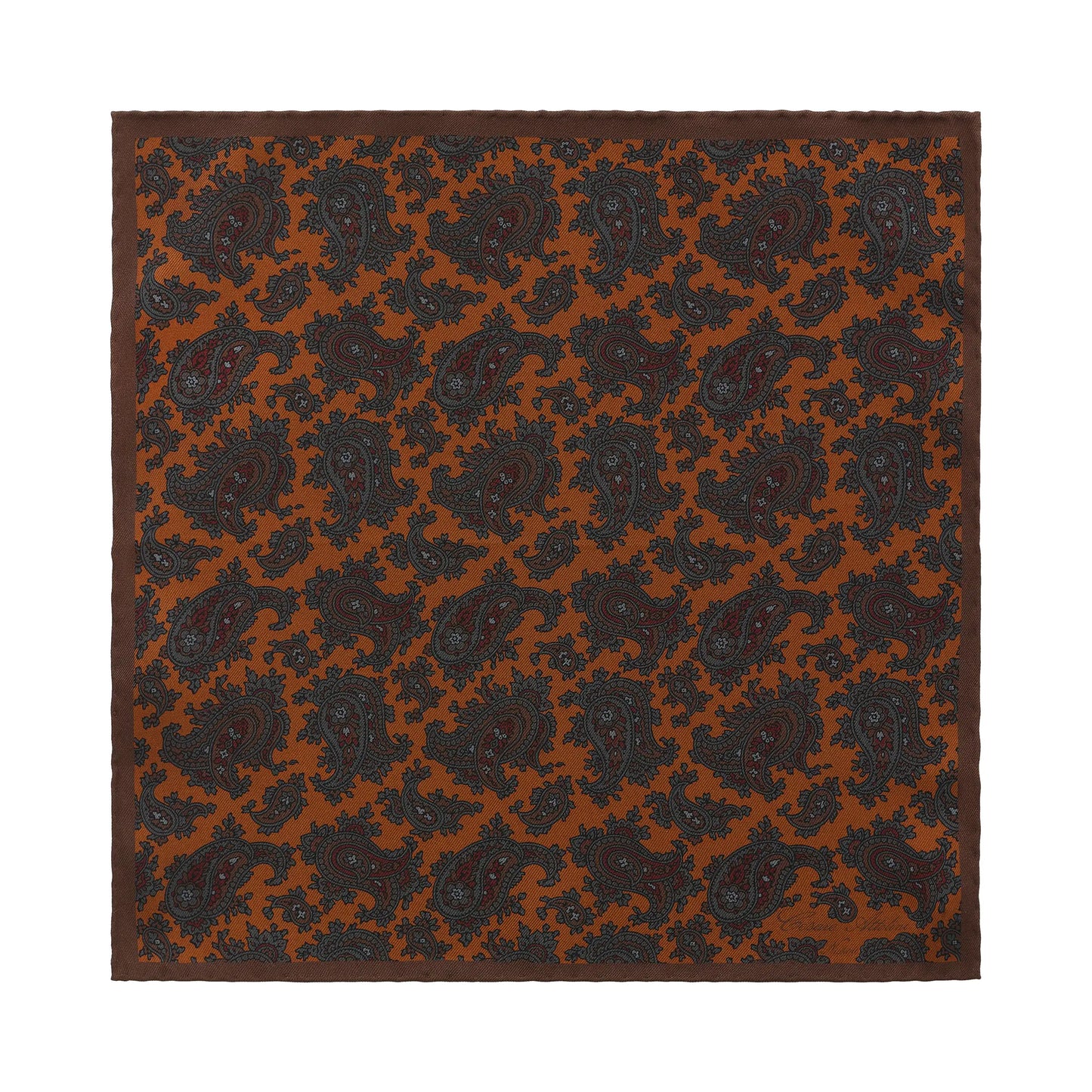Reversible Paisley-Print Silk Pocket Square